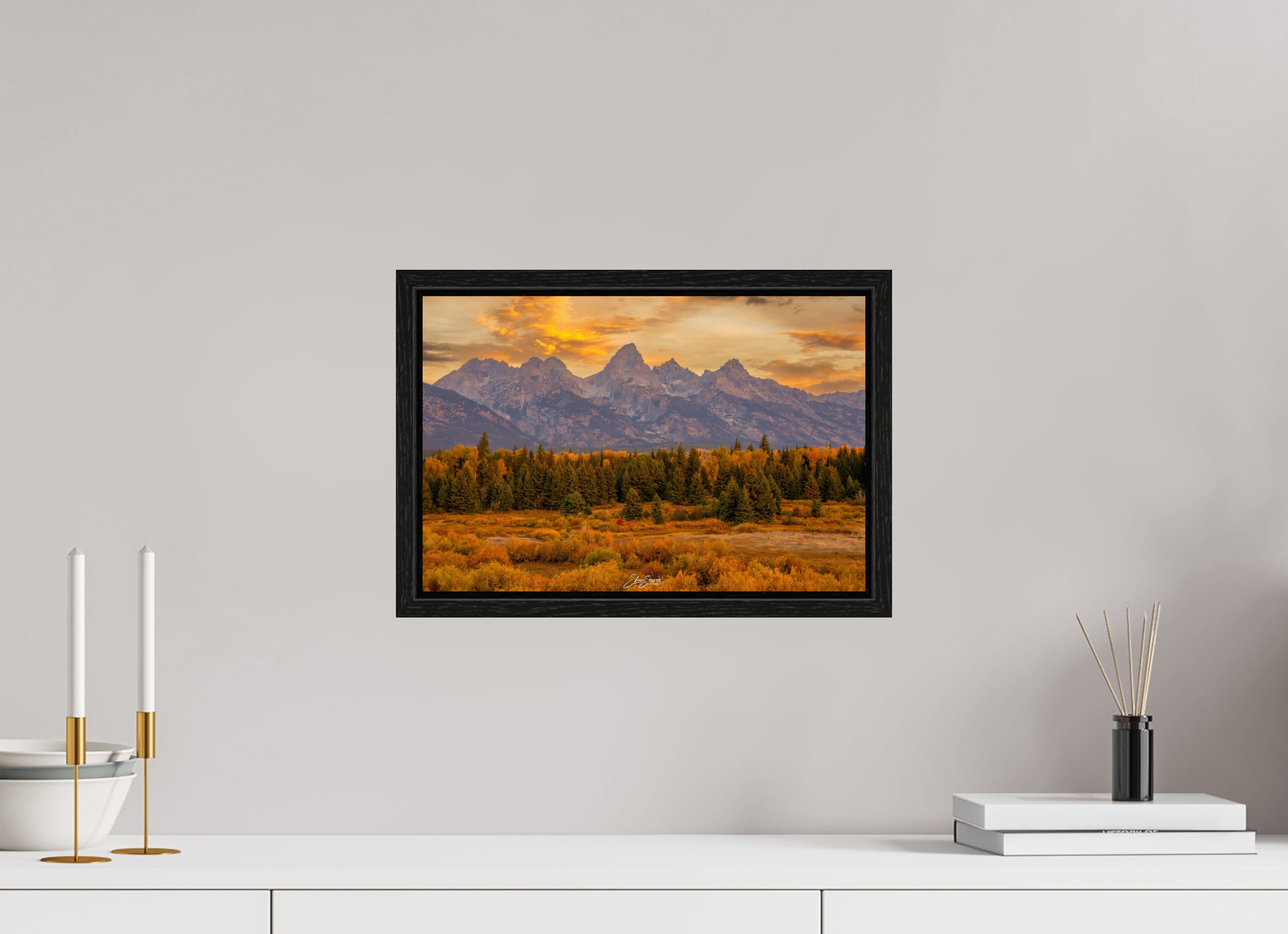 15 x 10″, Floater Frame A1 Teton Gold