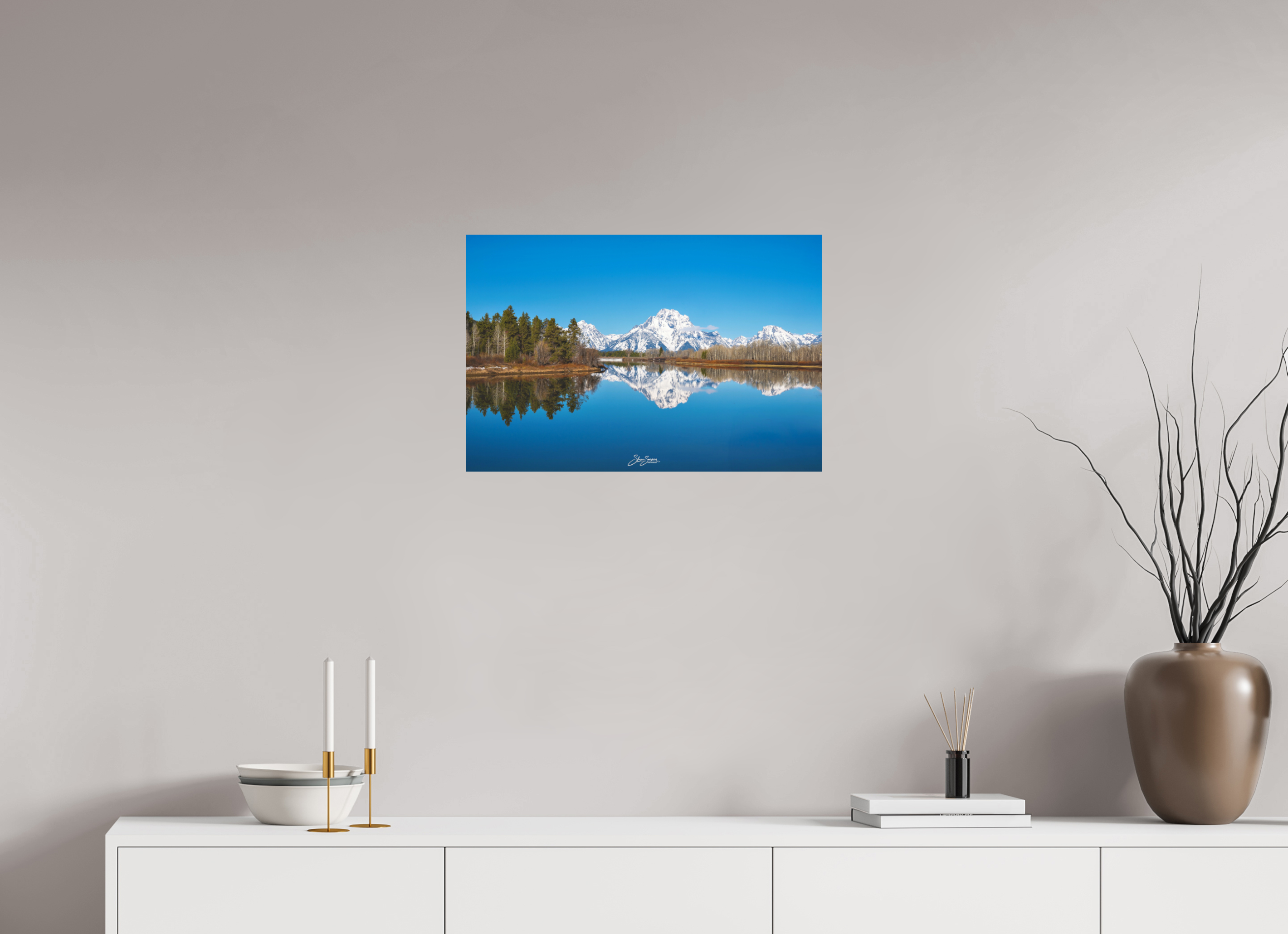 24 x 16″, Metal Teton