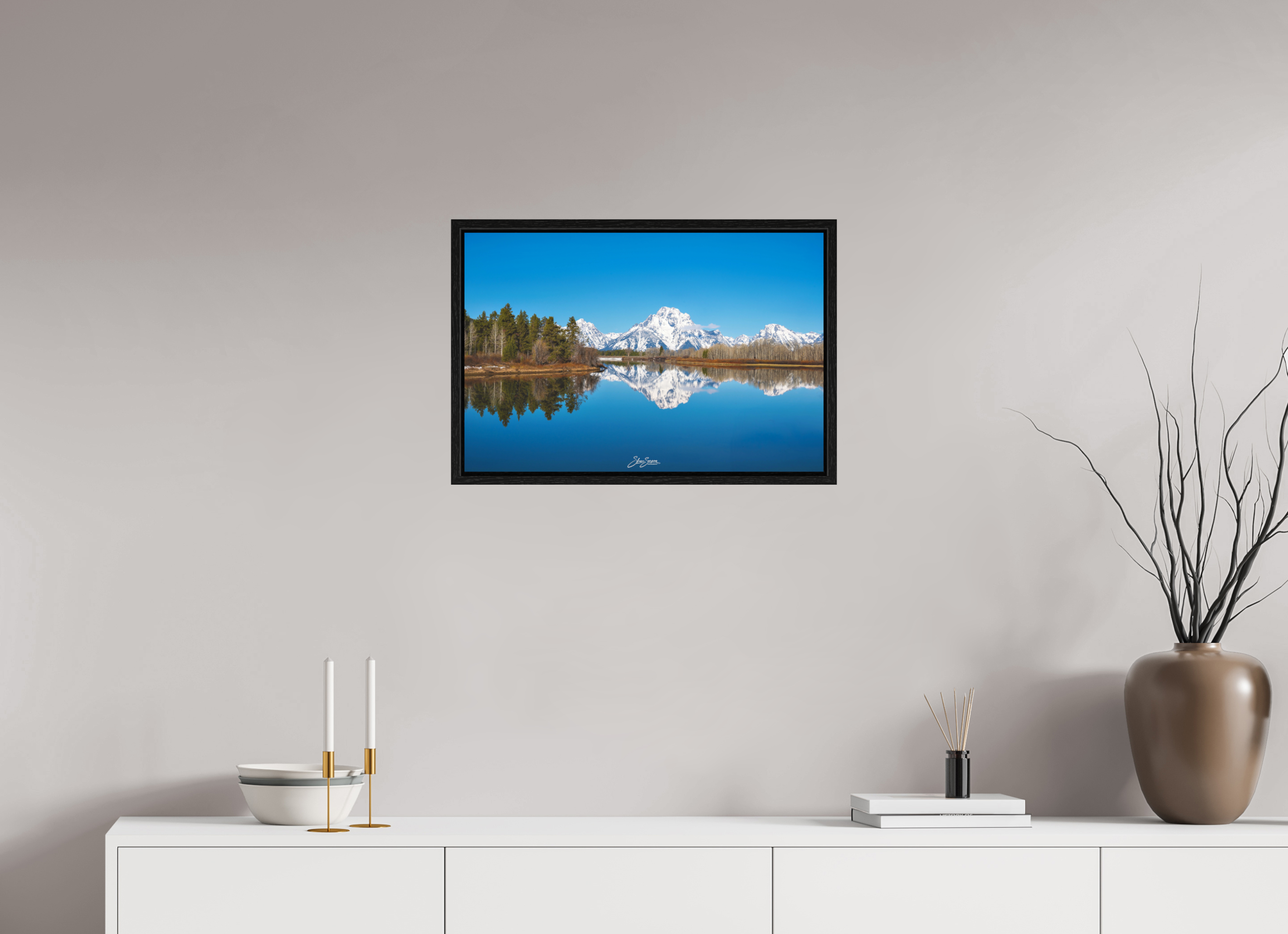 24 x 16″, Floater Frame Teton
