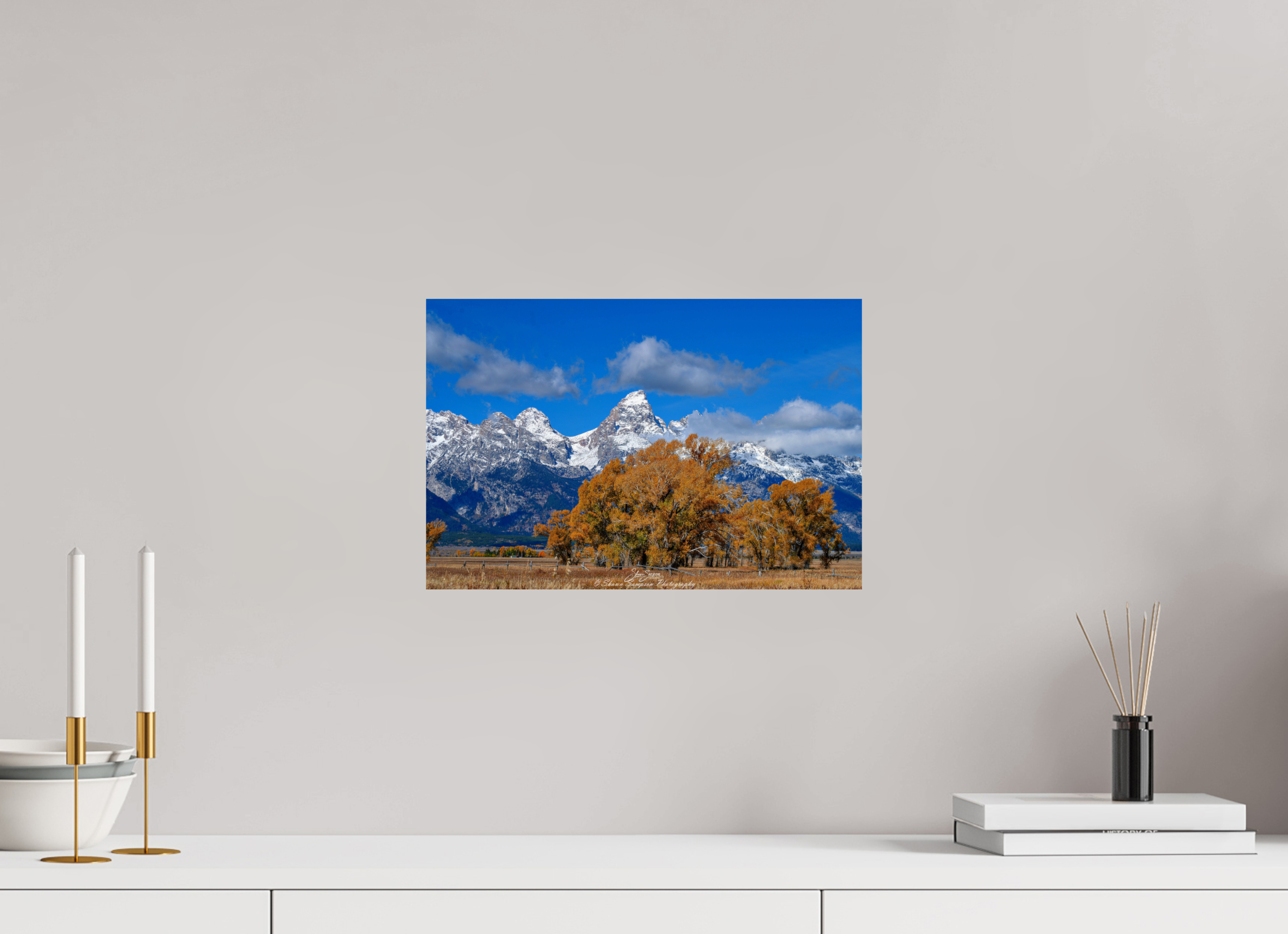 15 x 10″, Metal Tetons