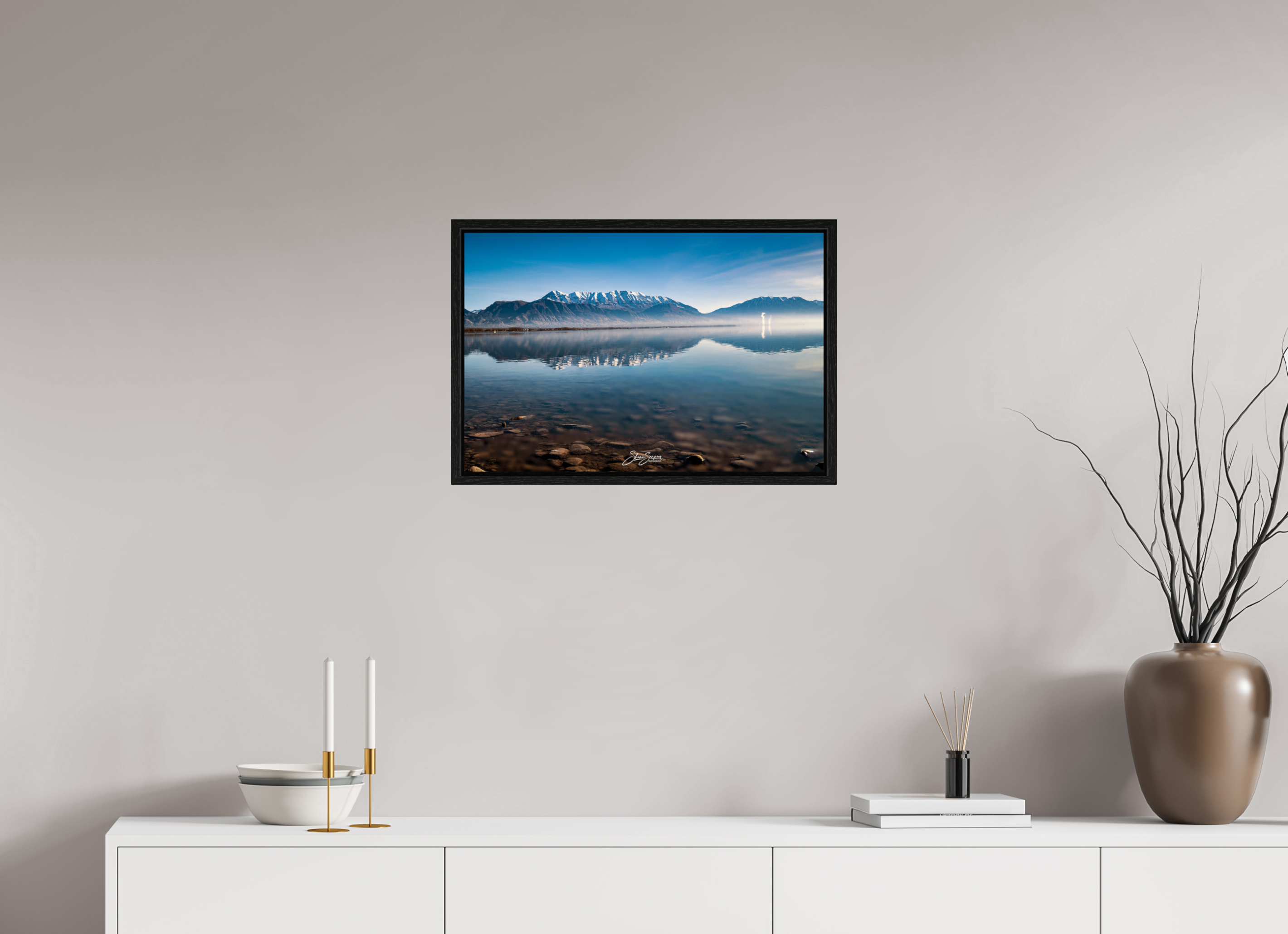 24 x 16″, Floater Frame Timpanogos Reflection