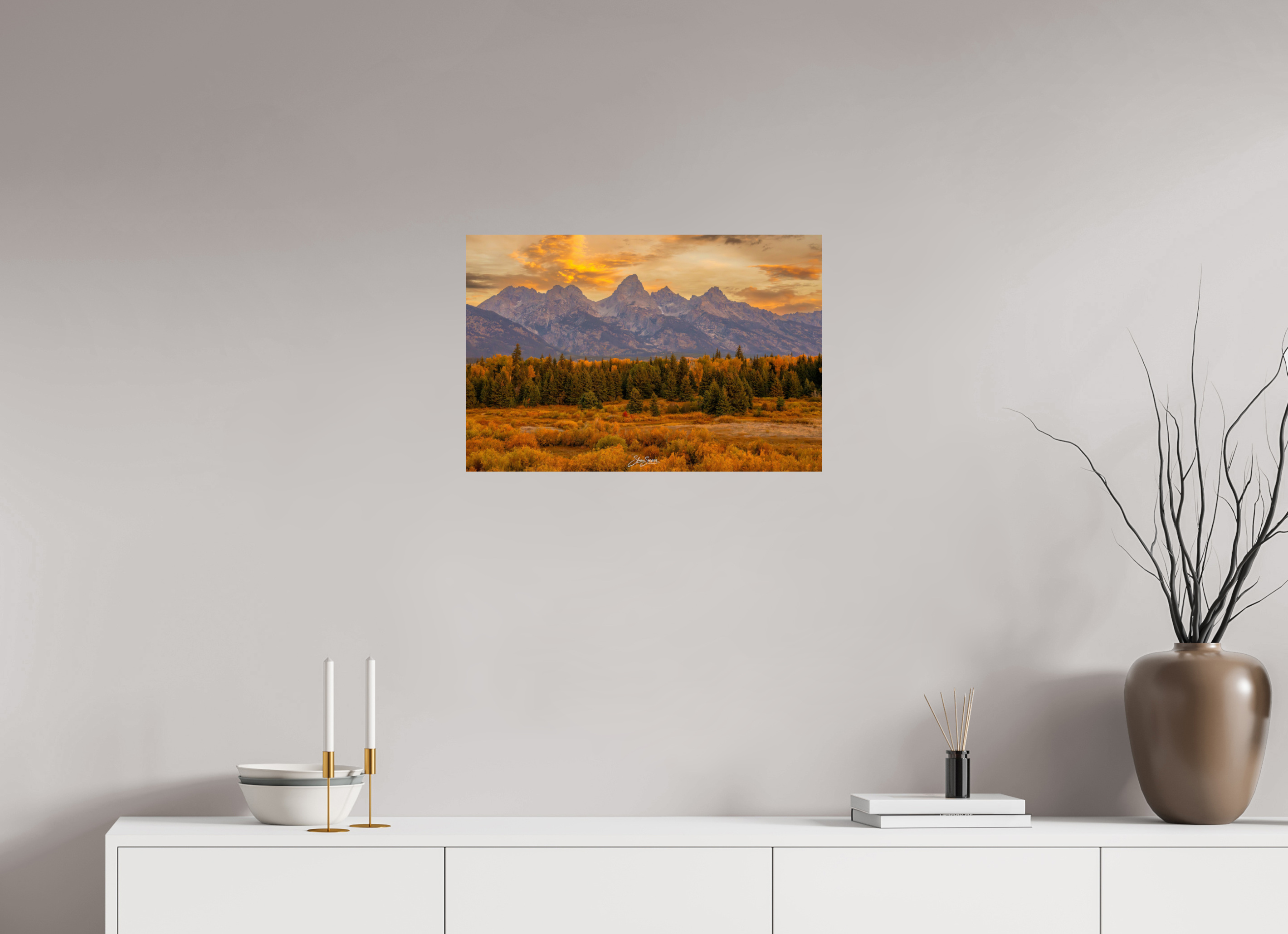 24 x 16″, Metal A1 Teton Gold