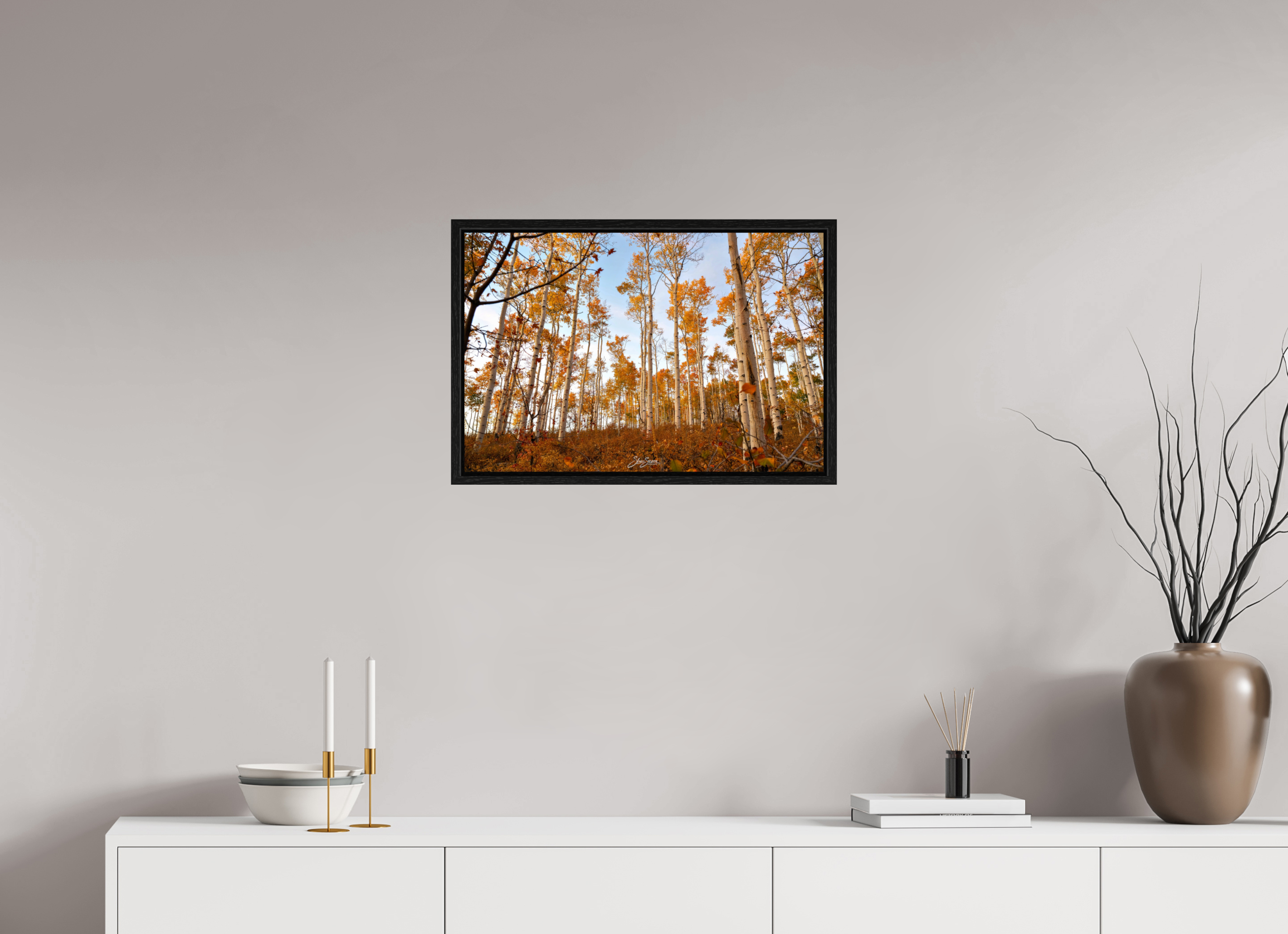 24 x 16″, Floater Frame aspen