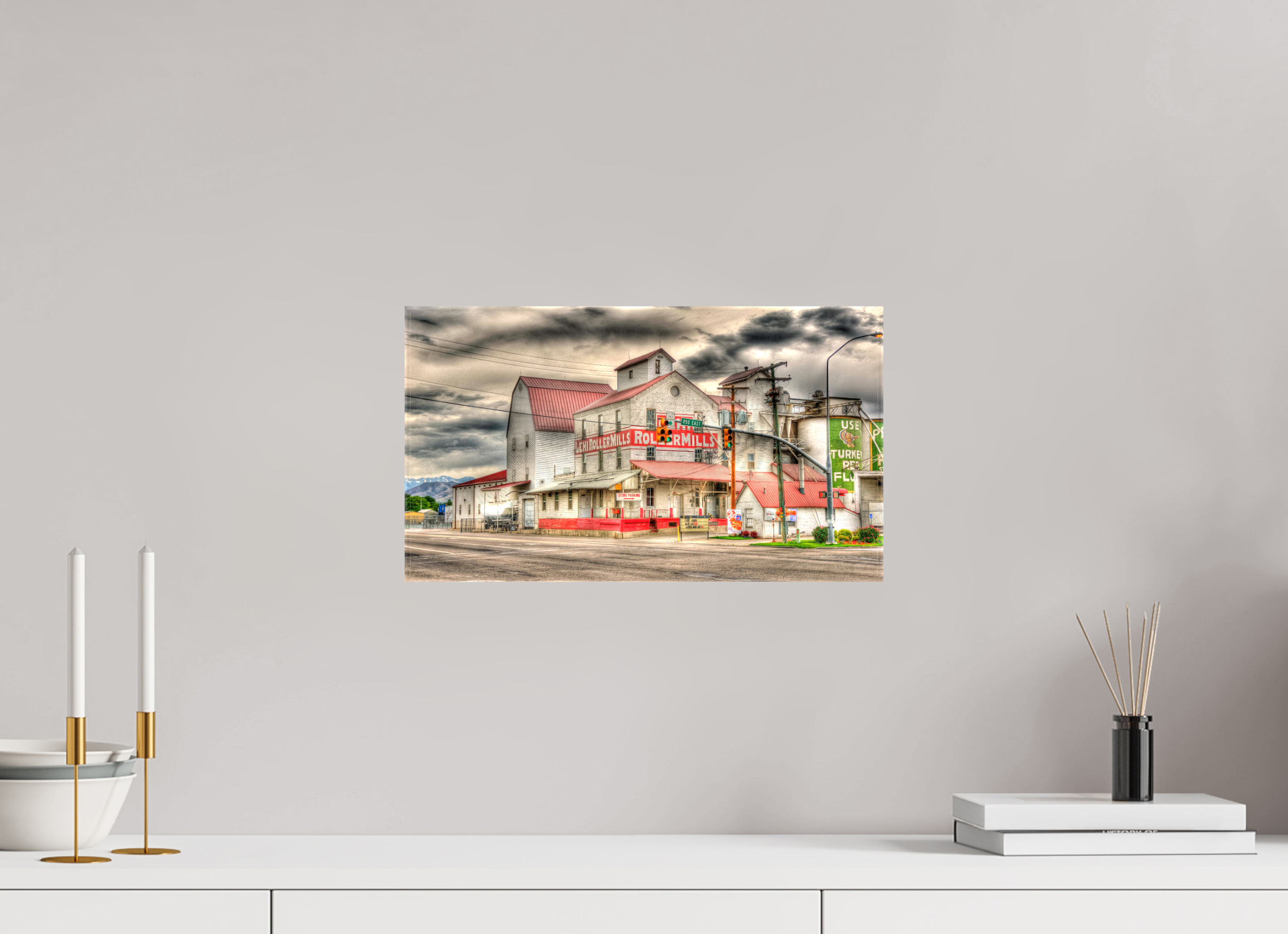 16 x 9″, Canvas Lehi Roller Mills