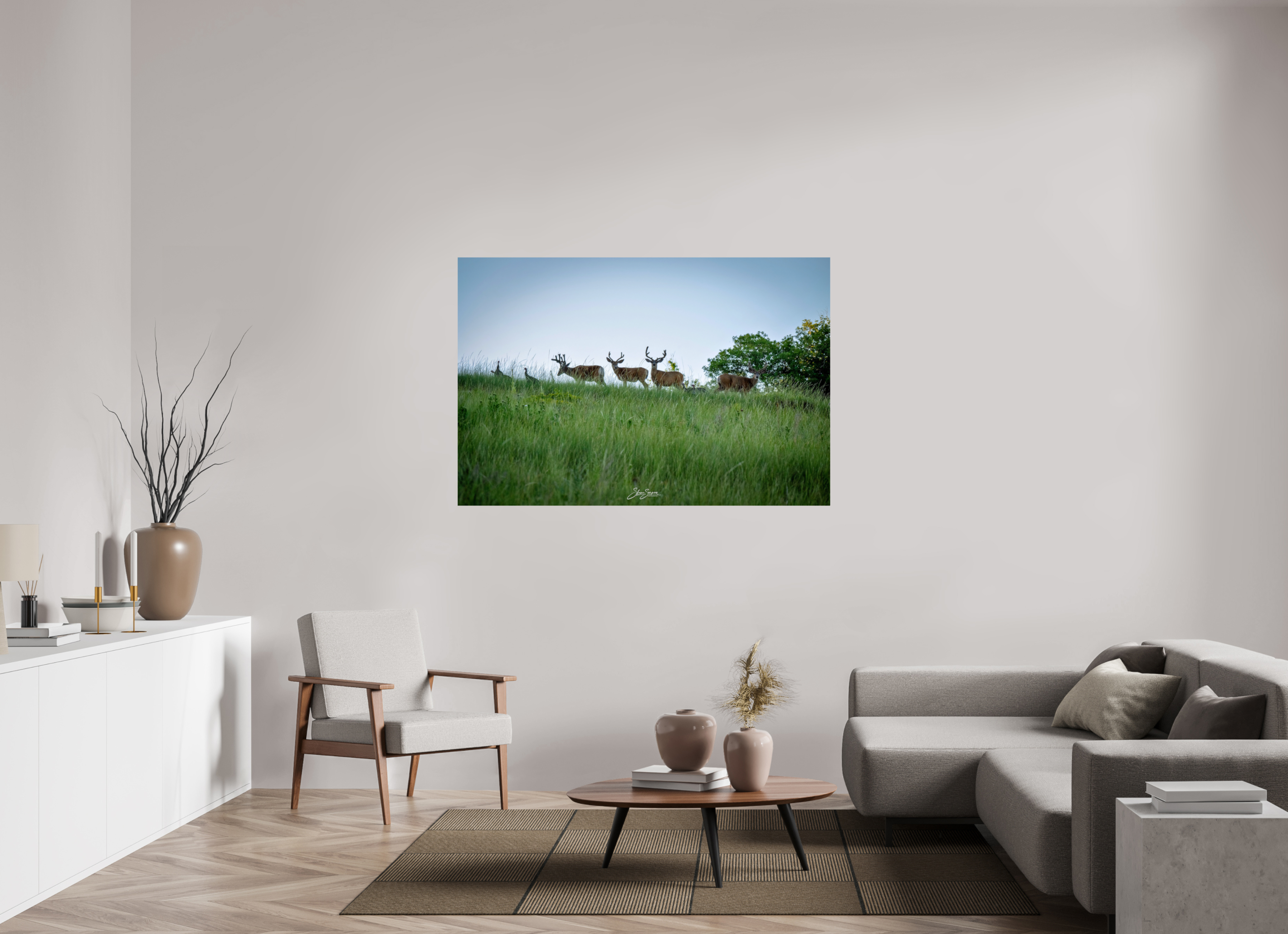 60 x 40″, Photo Print On Fuji Crystal DP II Deer