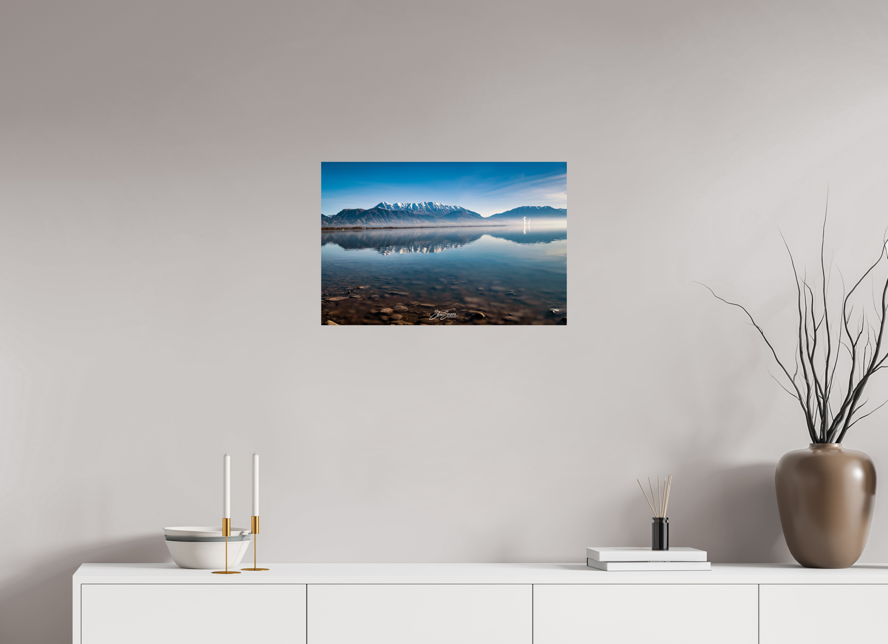 24 x 16″, Metal Timpanogos Reflection