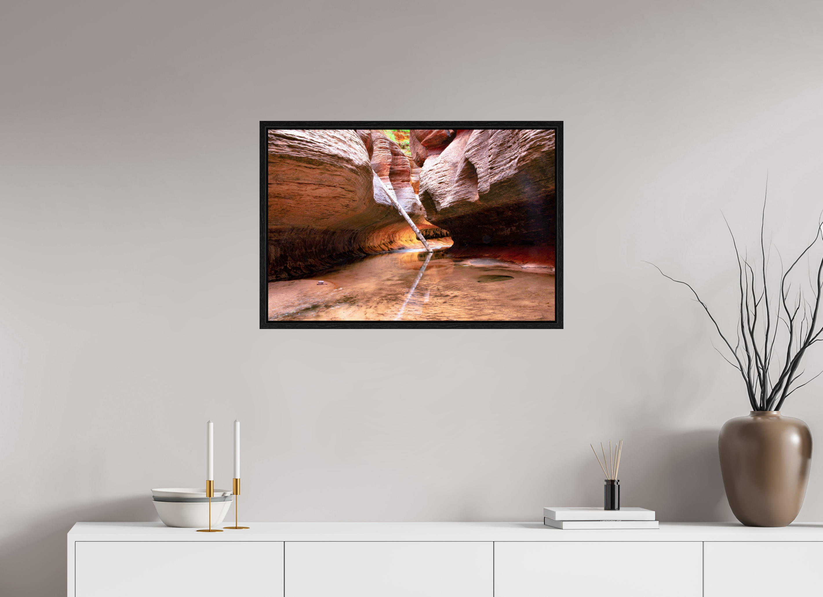 30 x 20″, Floater Frame Subway