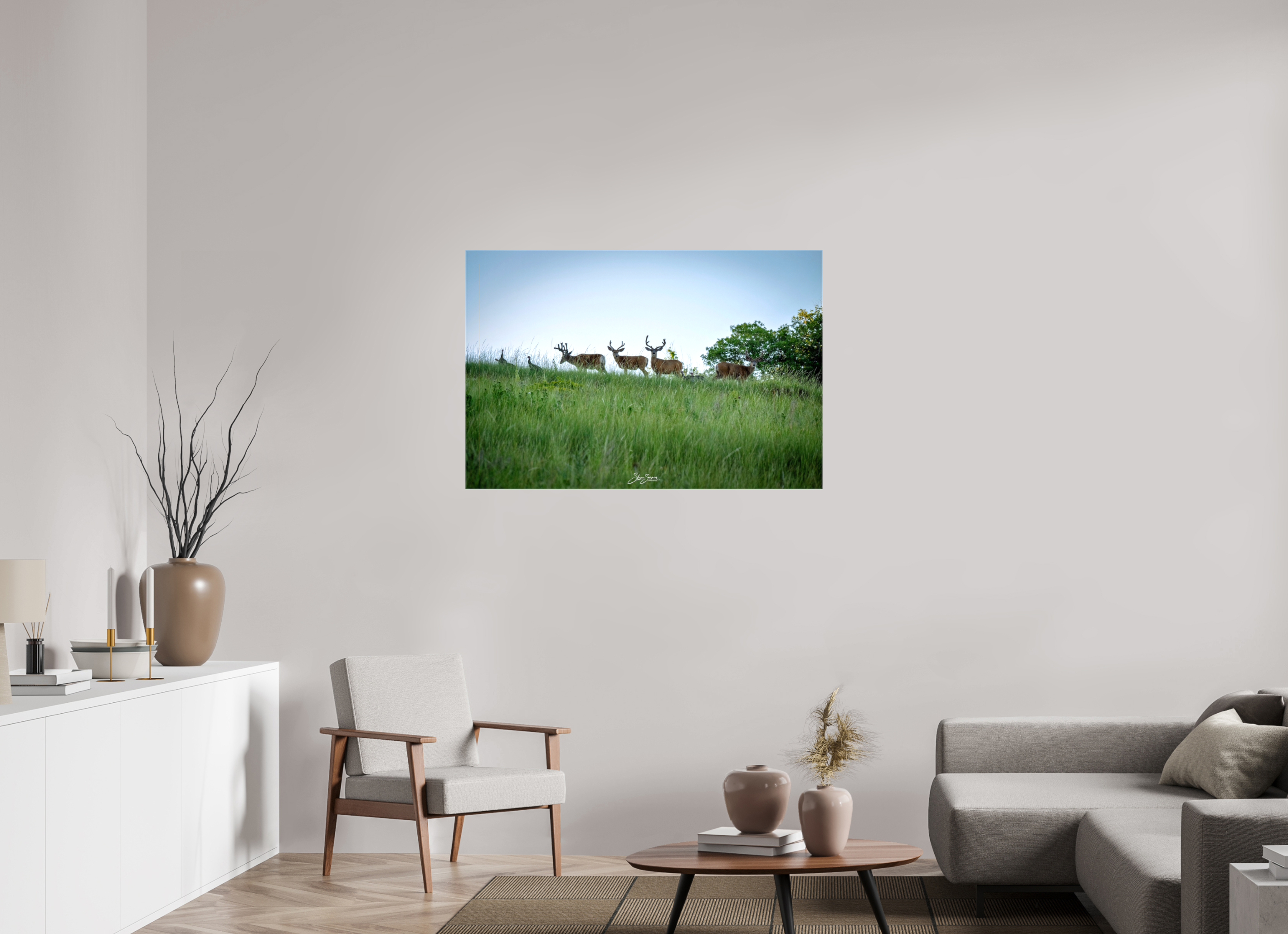 45 x 30″, Canvas Deer