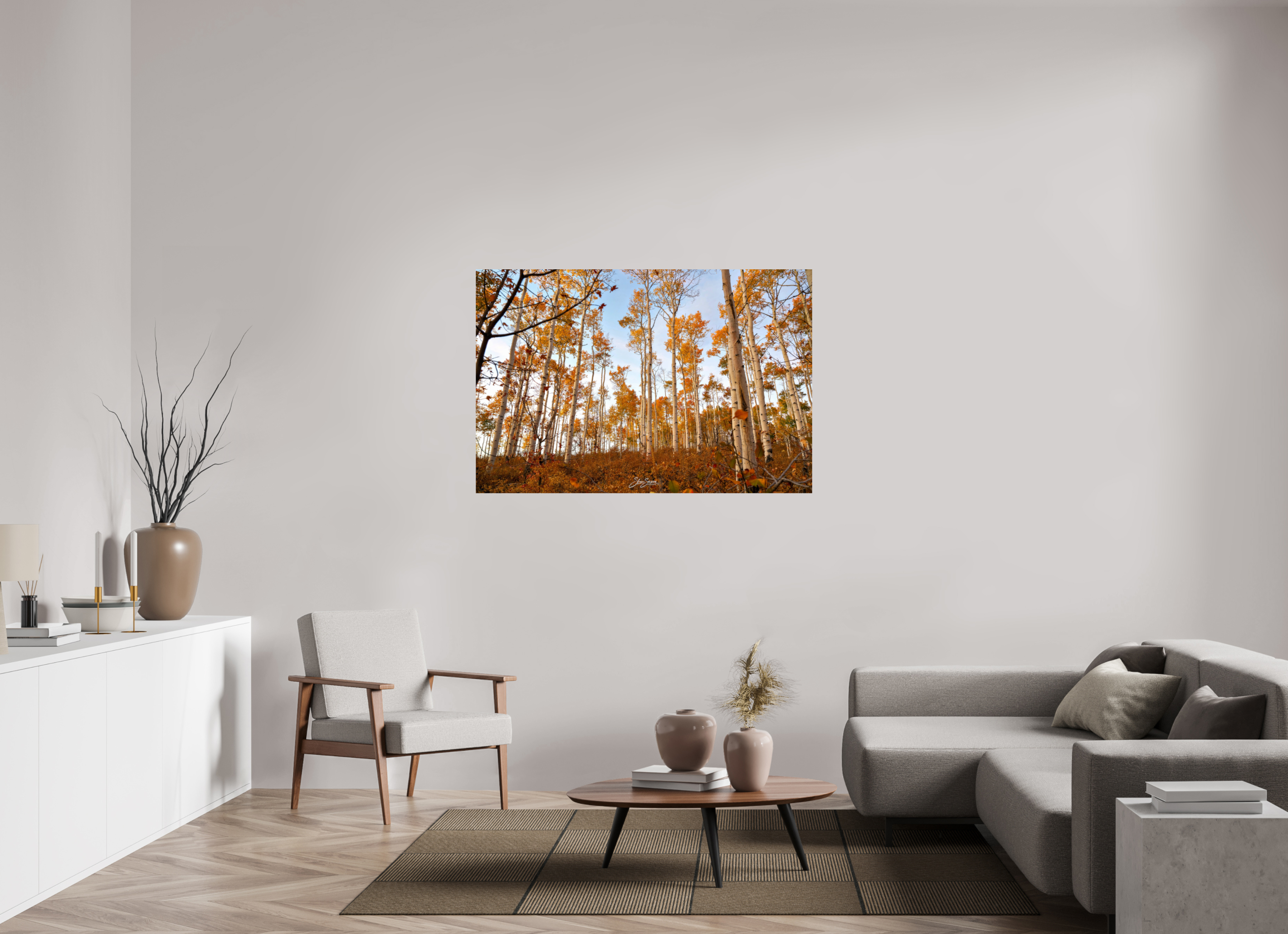 54 x 36″, Metal aspen