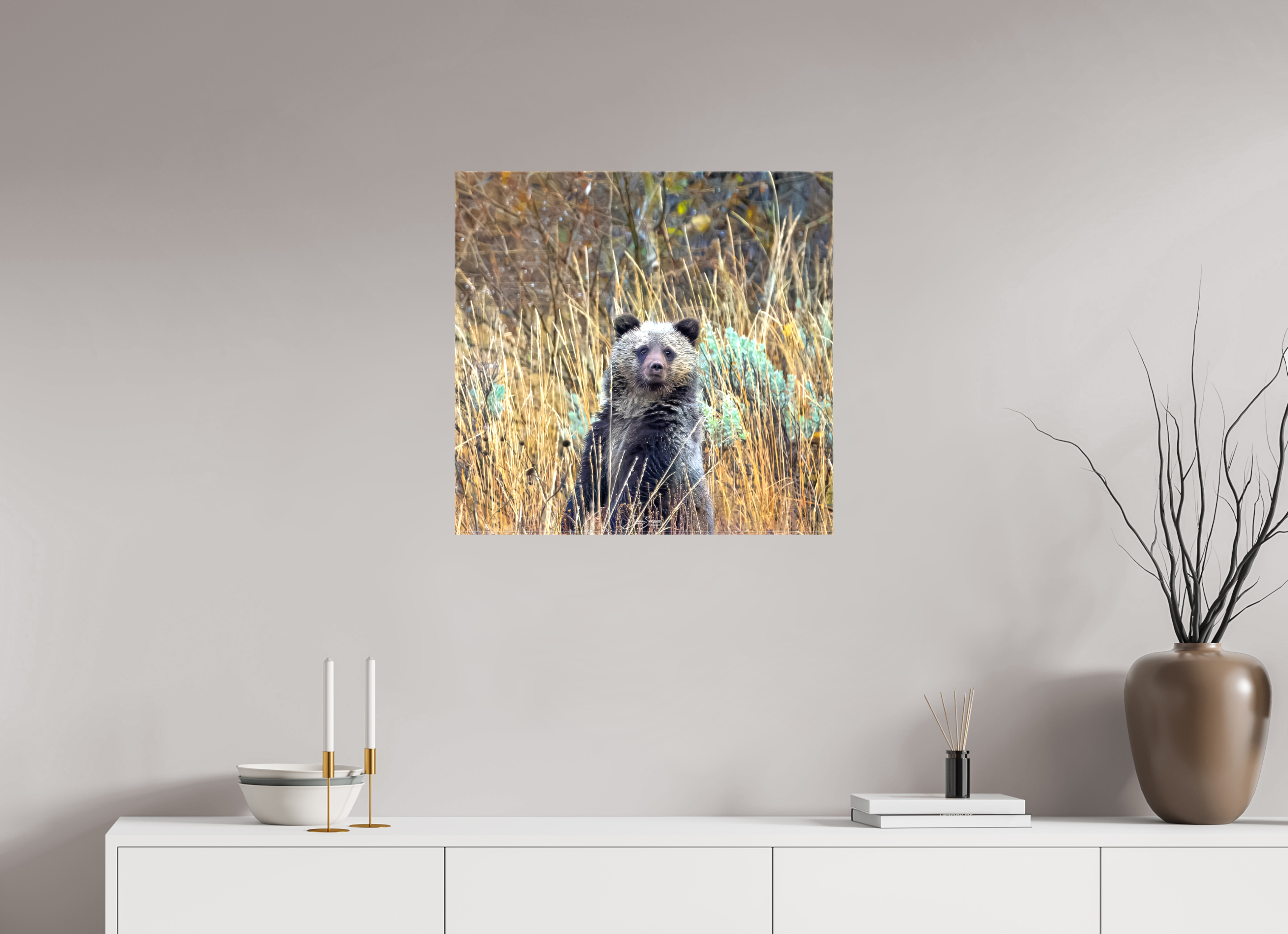 25 x 24″, Canvas Cube looking for mom