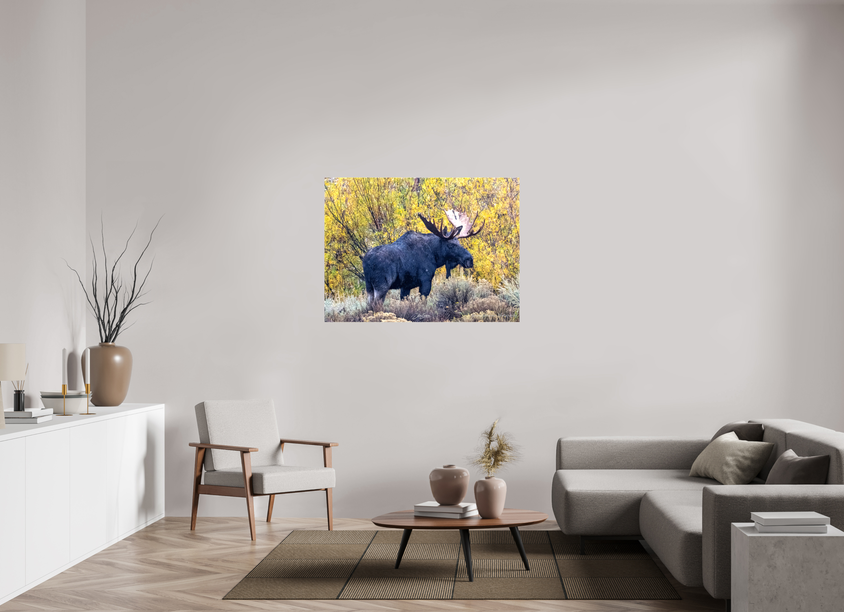 47.4 x 35″, Canvas Moose