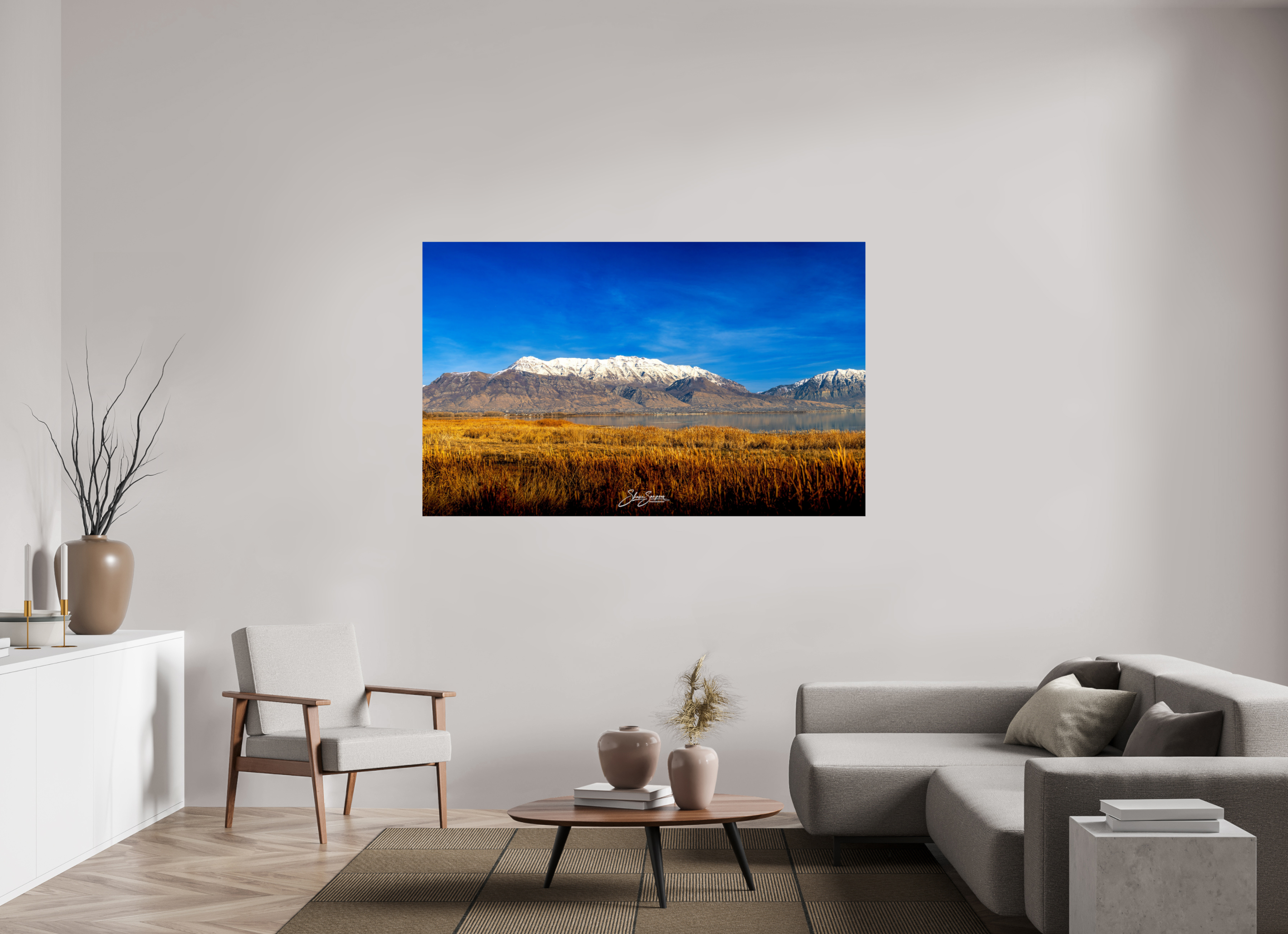 69.4 x 43″, Metal Timpanogos