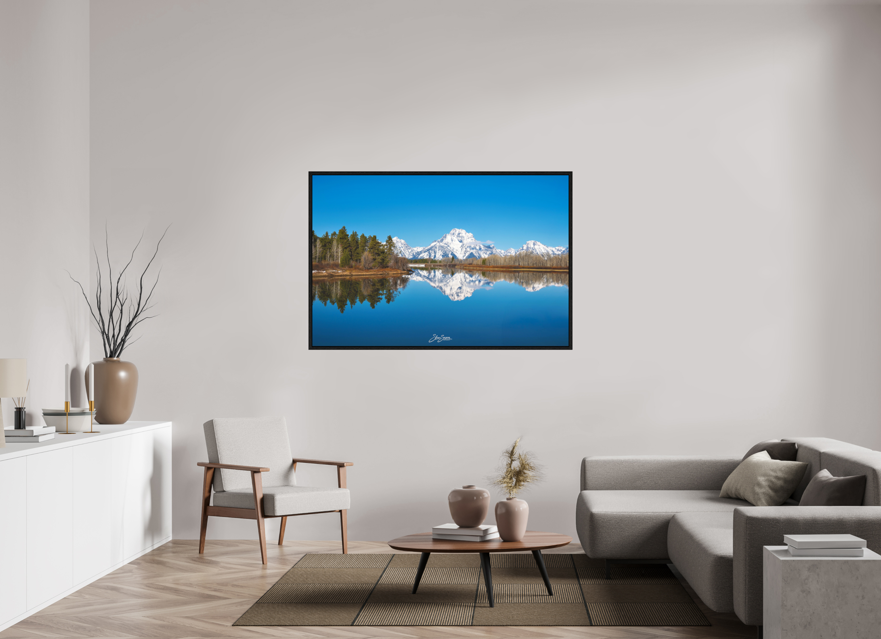 60 x 40″, Floater Frame Teton