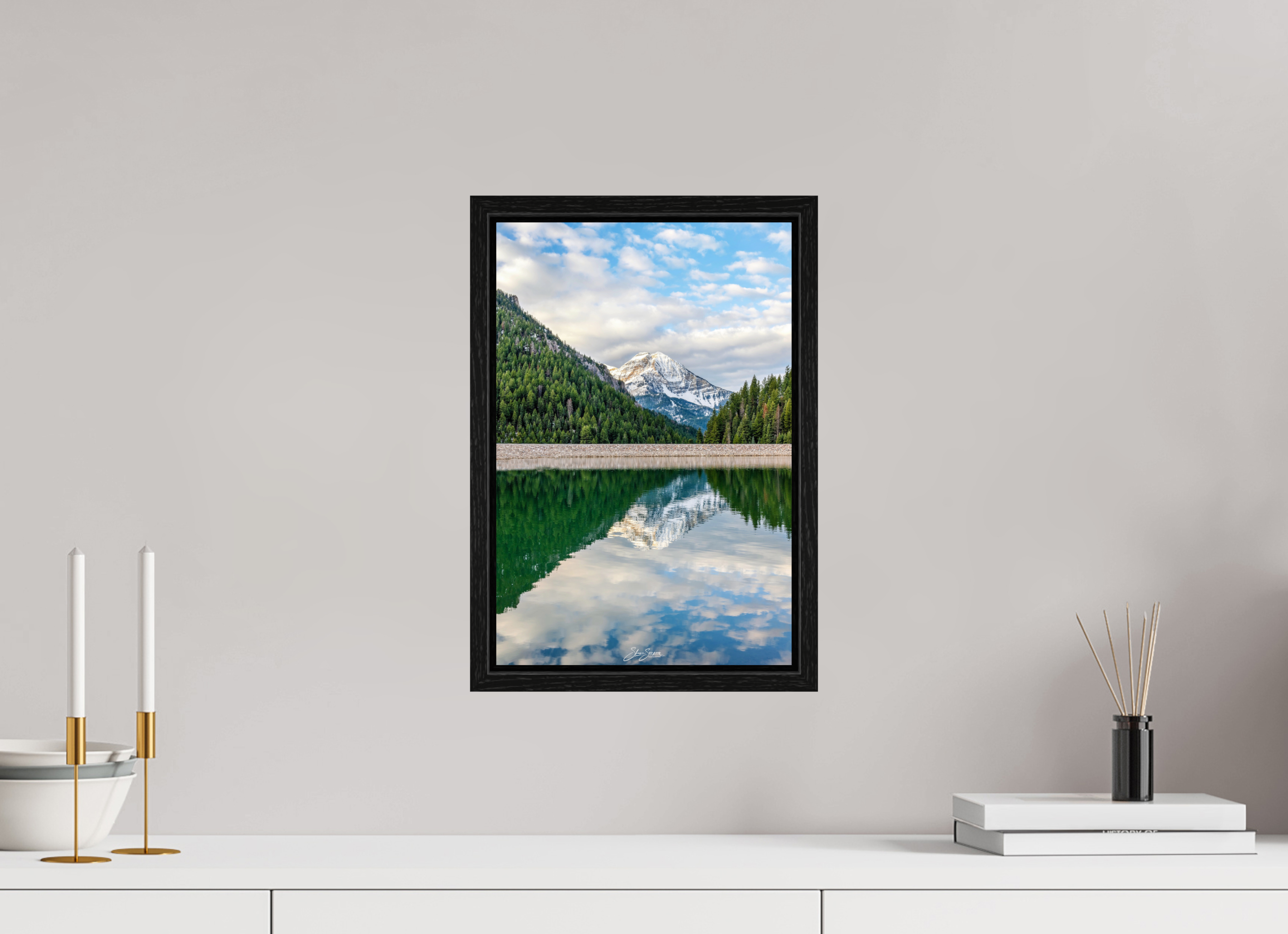 10 x 15″, Floater Frame Mount Timpanogos