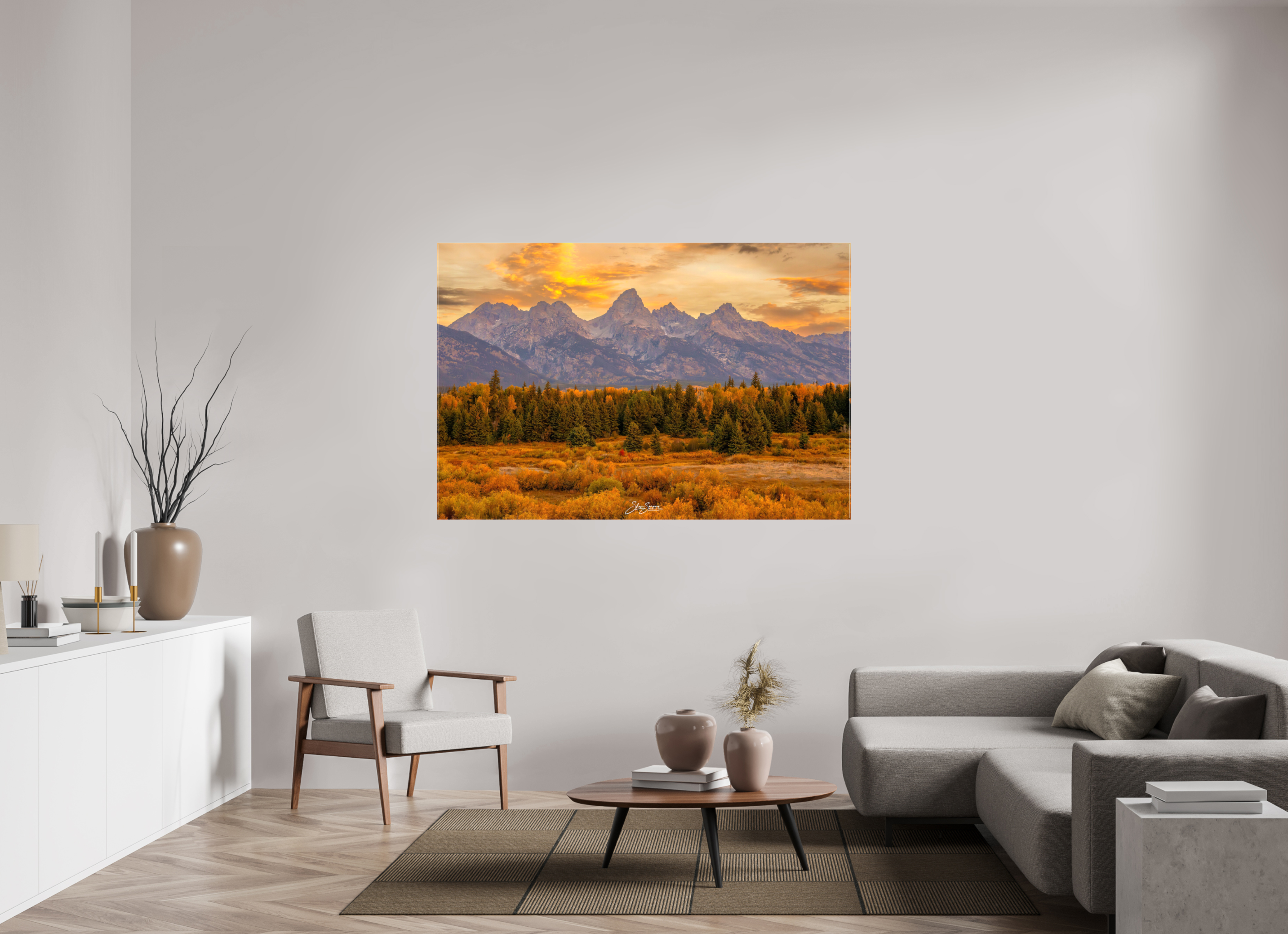 66 x 44″, Canvas A1 Teton Gold