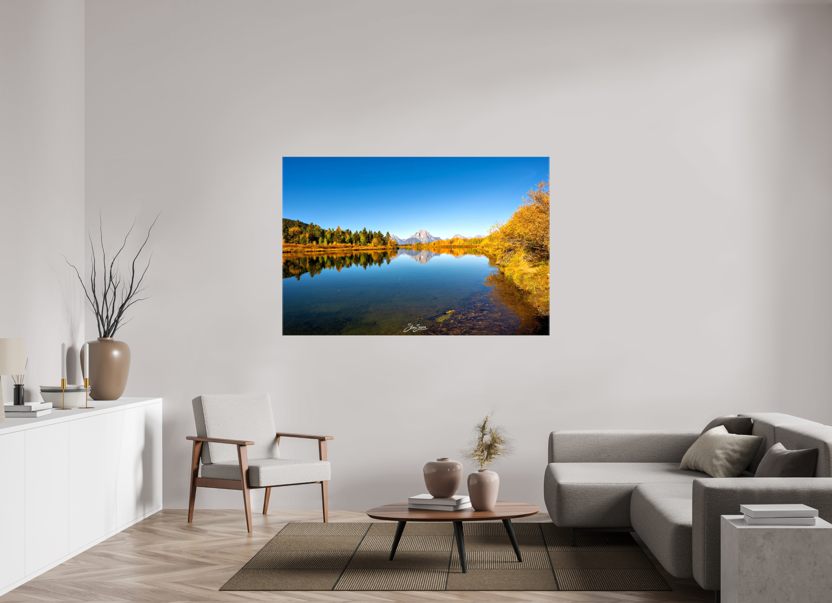 66 x 44″, Canvas A19 Tetons