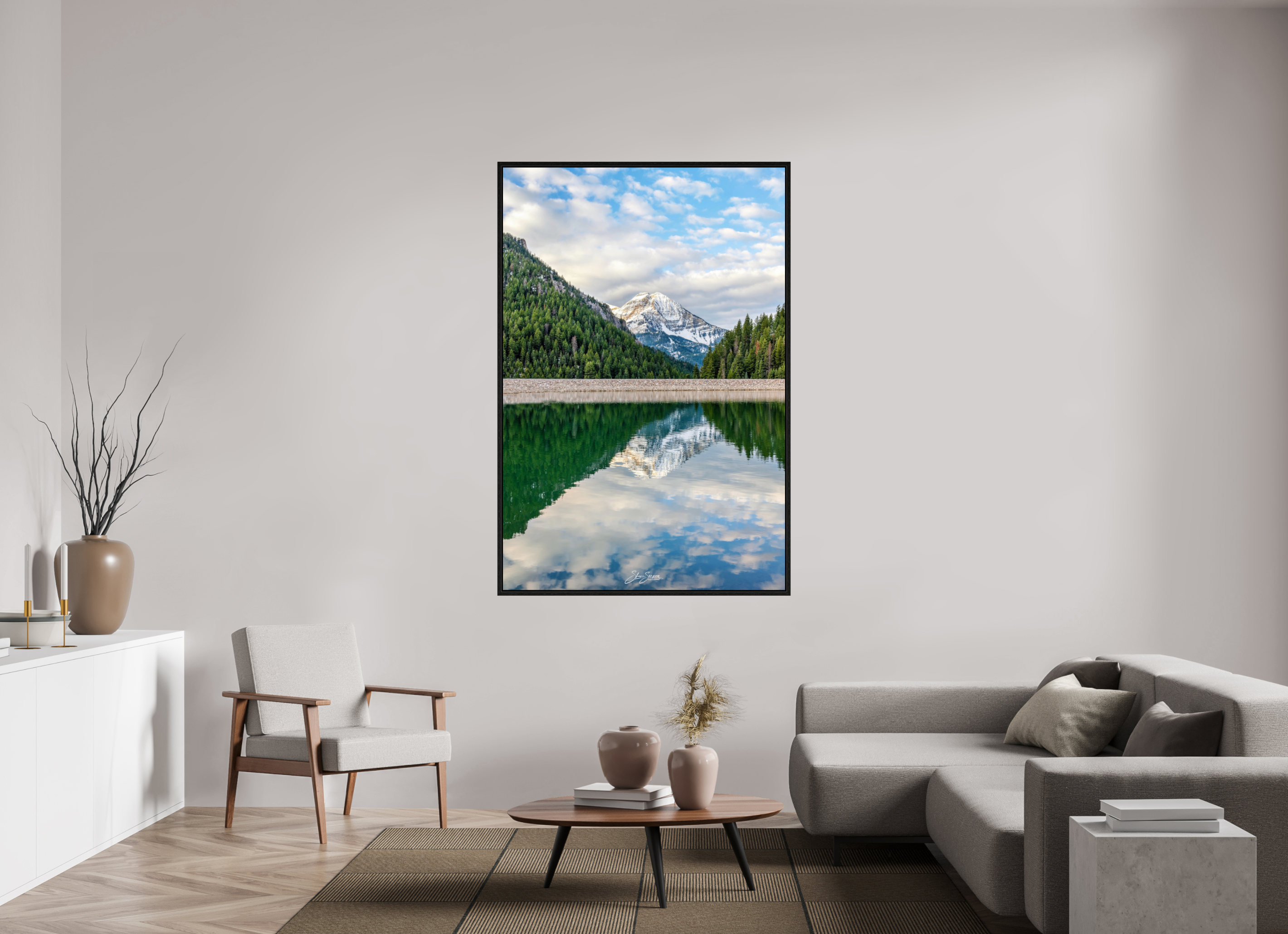 44 x 66″, Floater Frame Mount Timpanogos