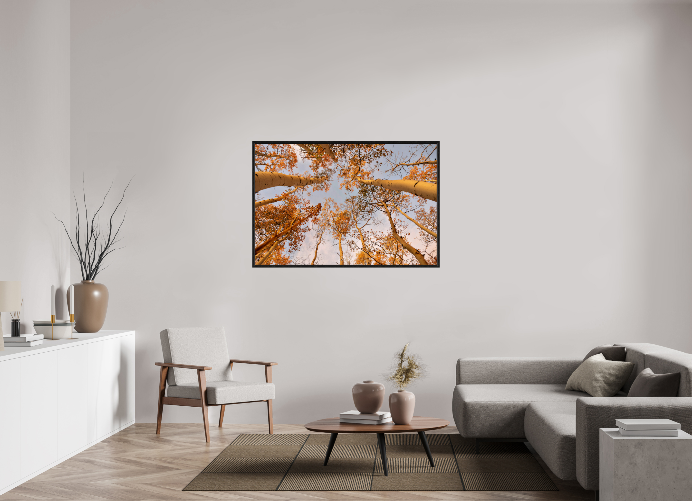 54 x 36″, Floater Frame aspen