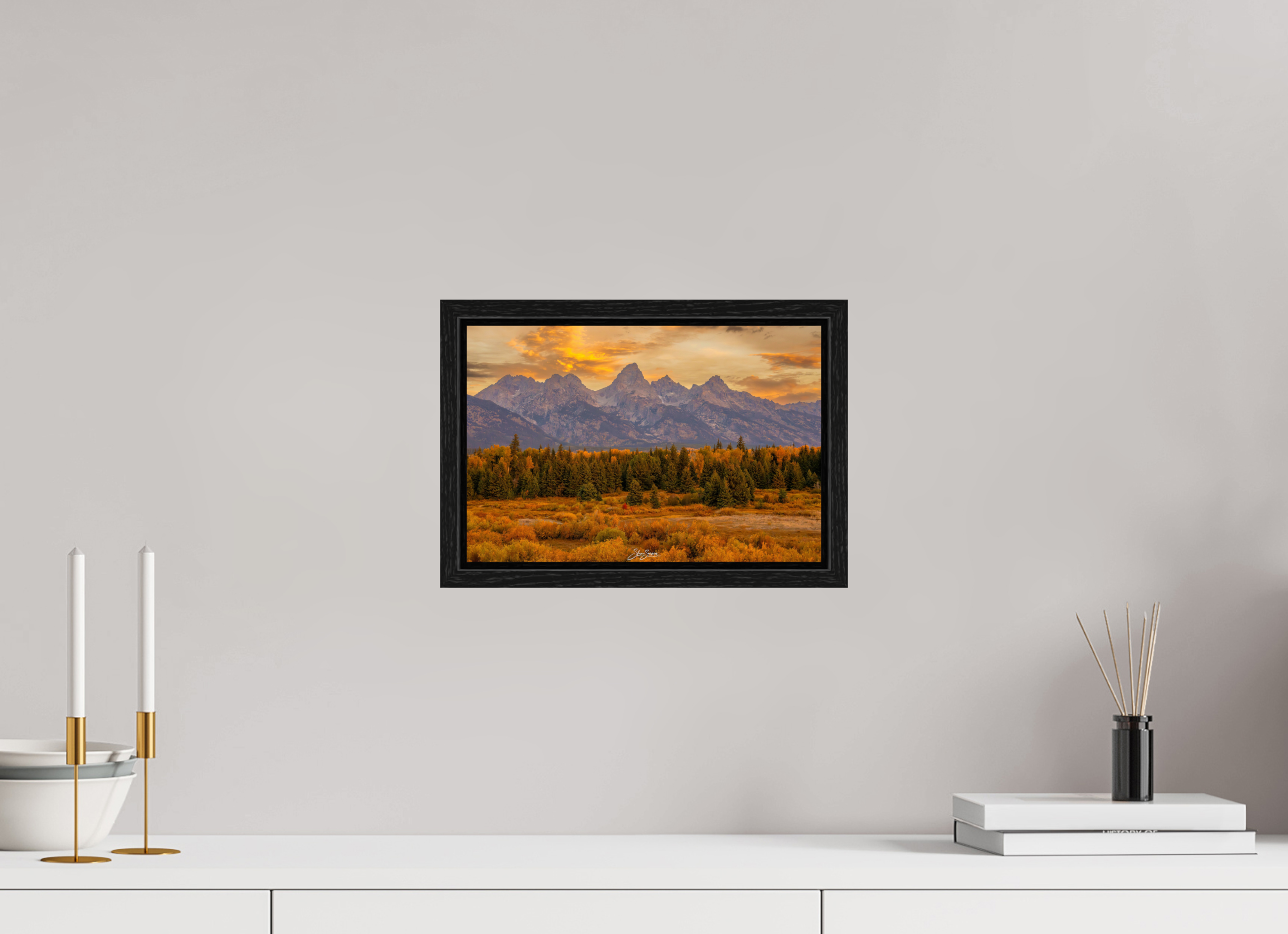 12 x 8″, Floater Frame A1 Teton Gold