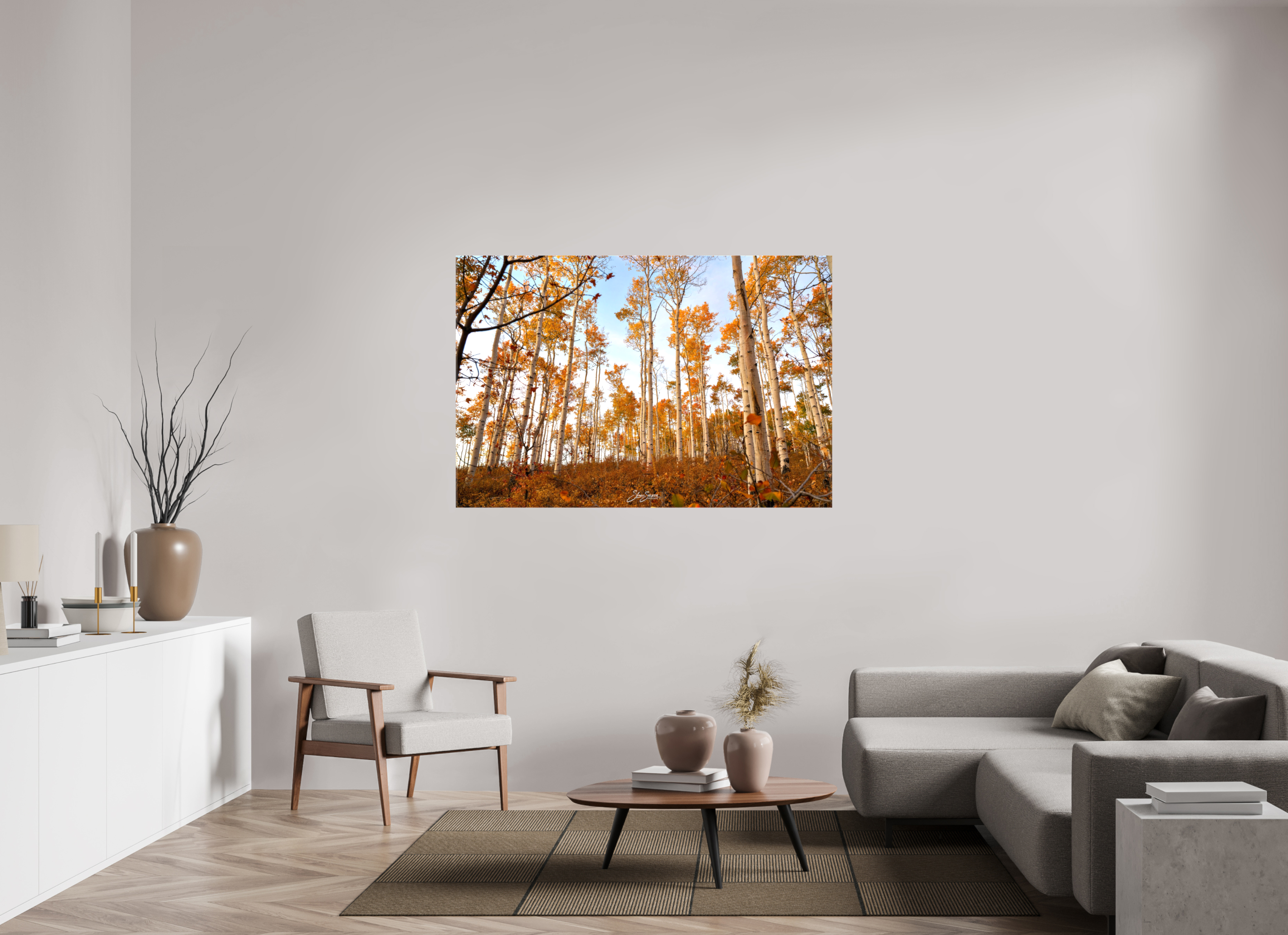 60 x 40″, Canvas aspen