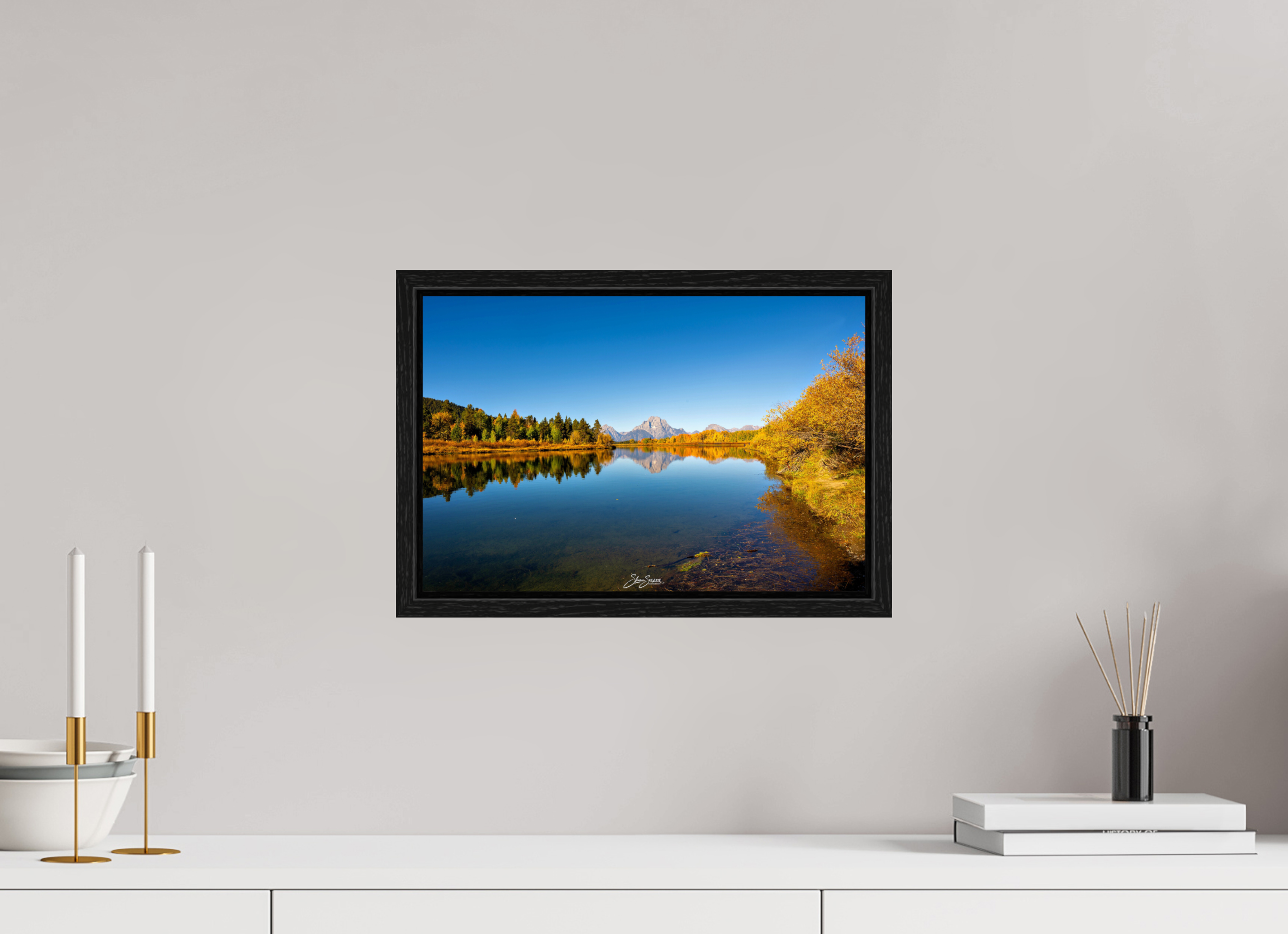 15 x 10″, Floater Frame A19 Tetons