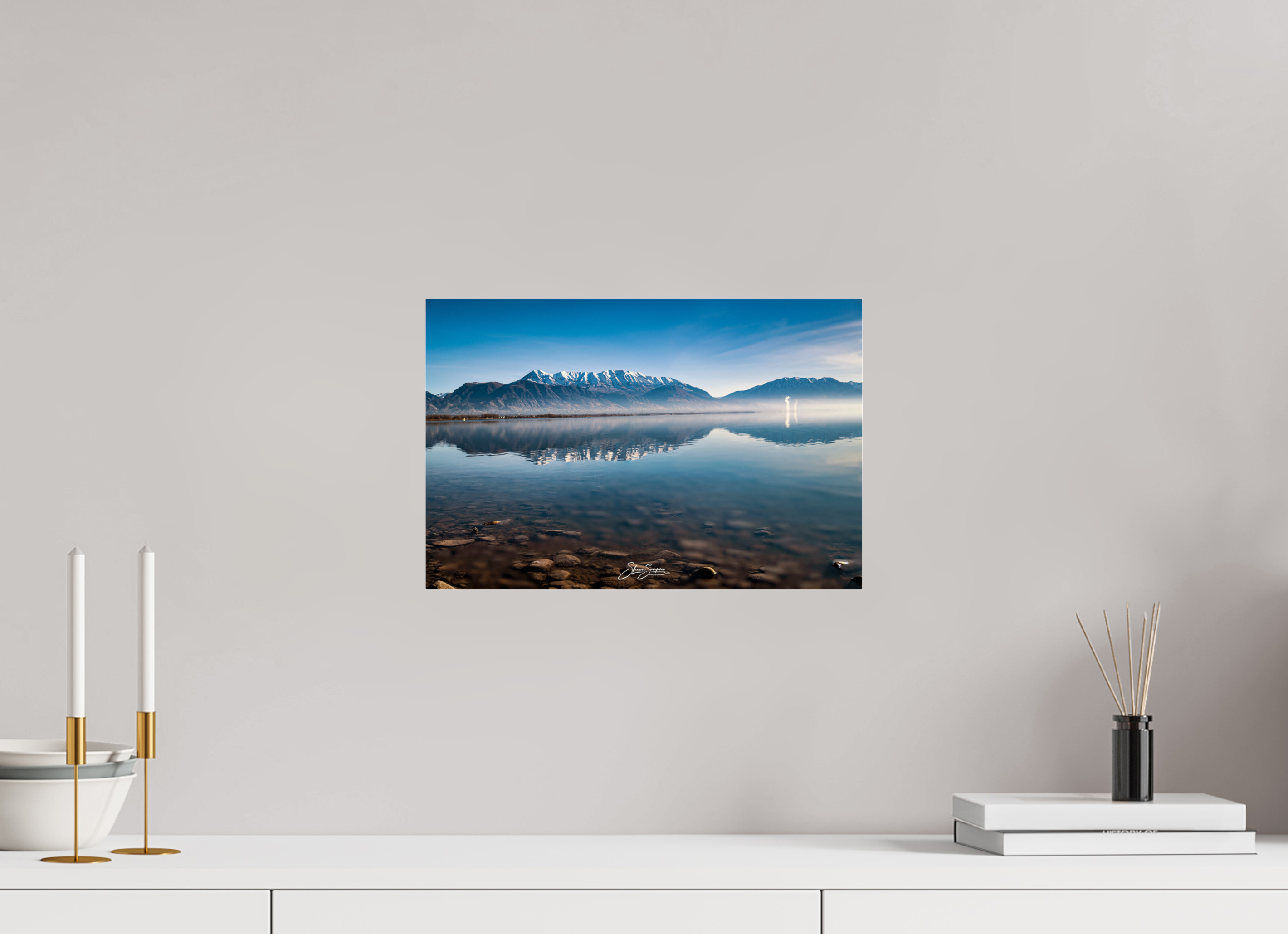 15 x 10″, paper Timpanogos Reflection