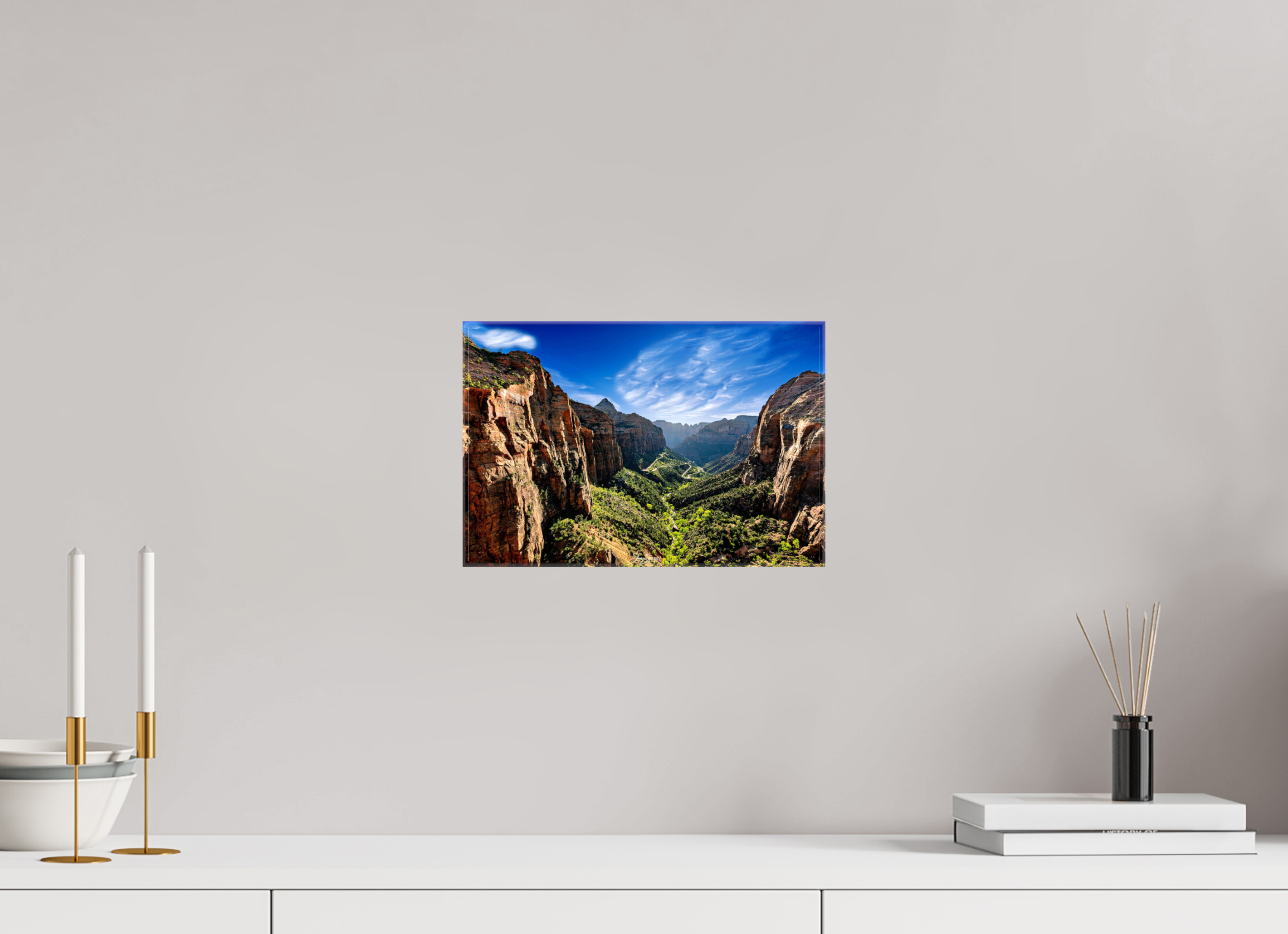 12 x 8″, Canvas Zion over lookf