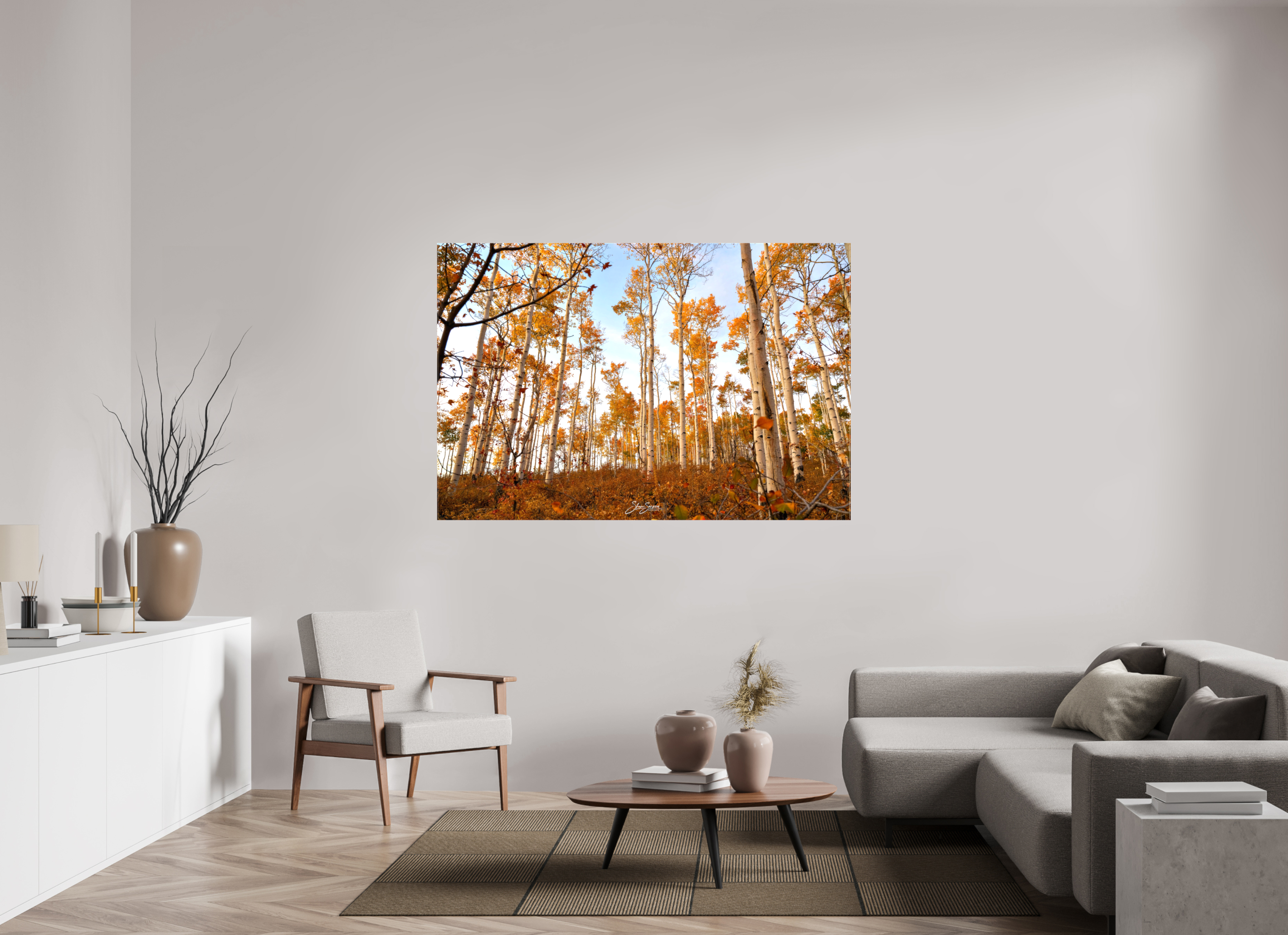 66 x 44″, Canvas aspen