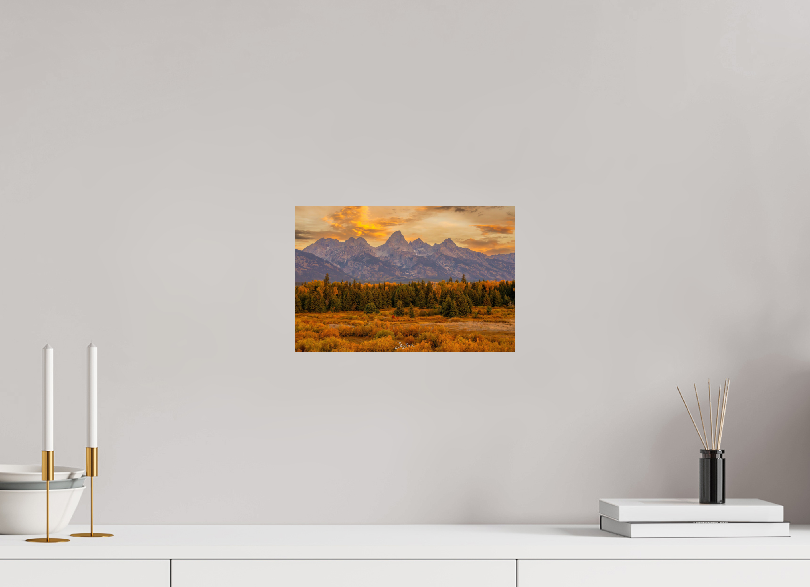 12 x 8″, Metal A1 Teton Gold