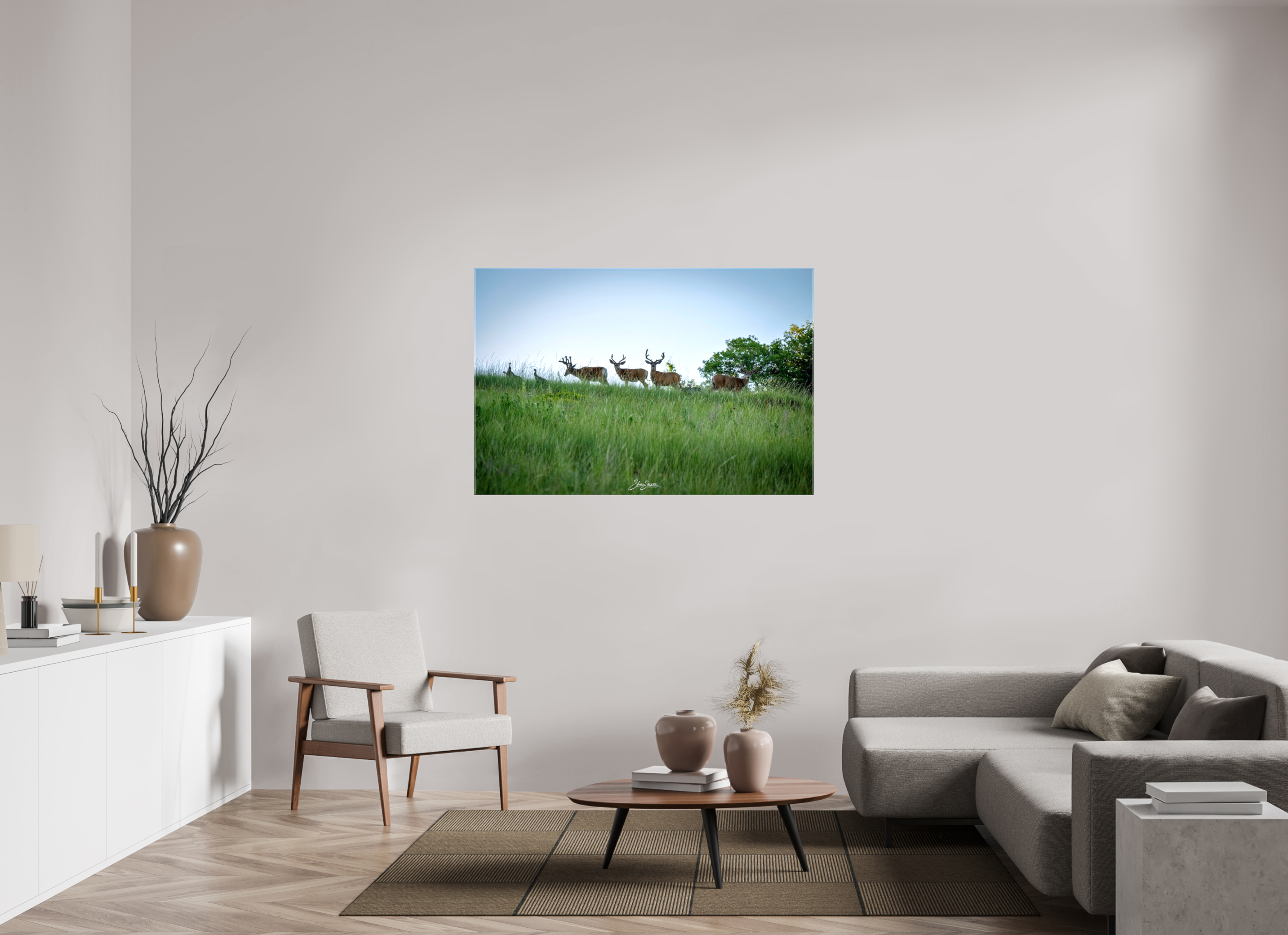 54 x 36″, Canvas Deer