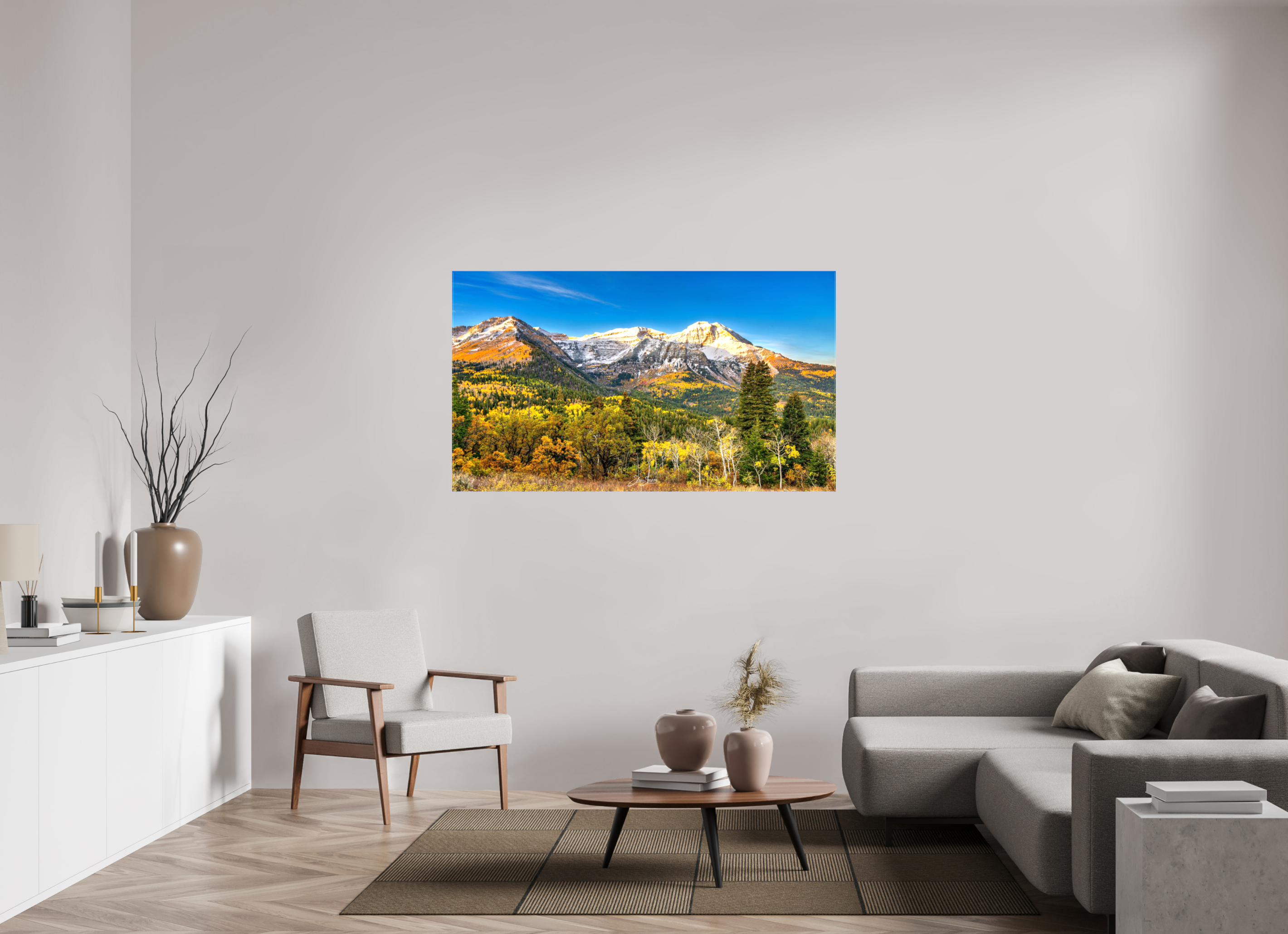 61.2 x 35″, Canvas Mount Timpanogos