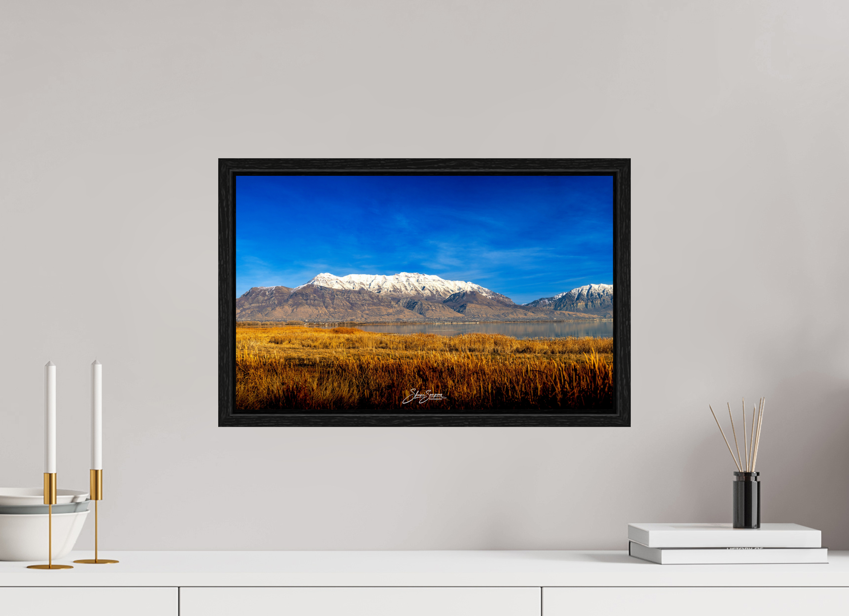 19.4 x 12″, Floater Frame Timpanogos