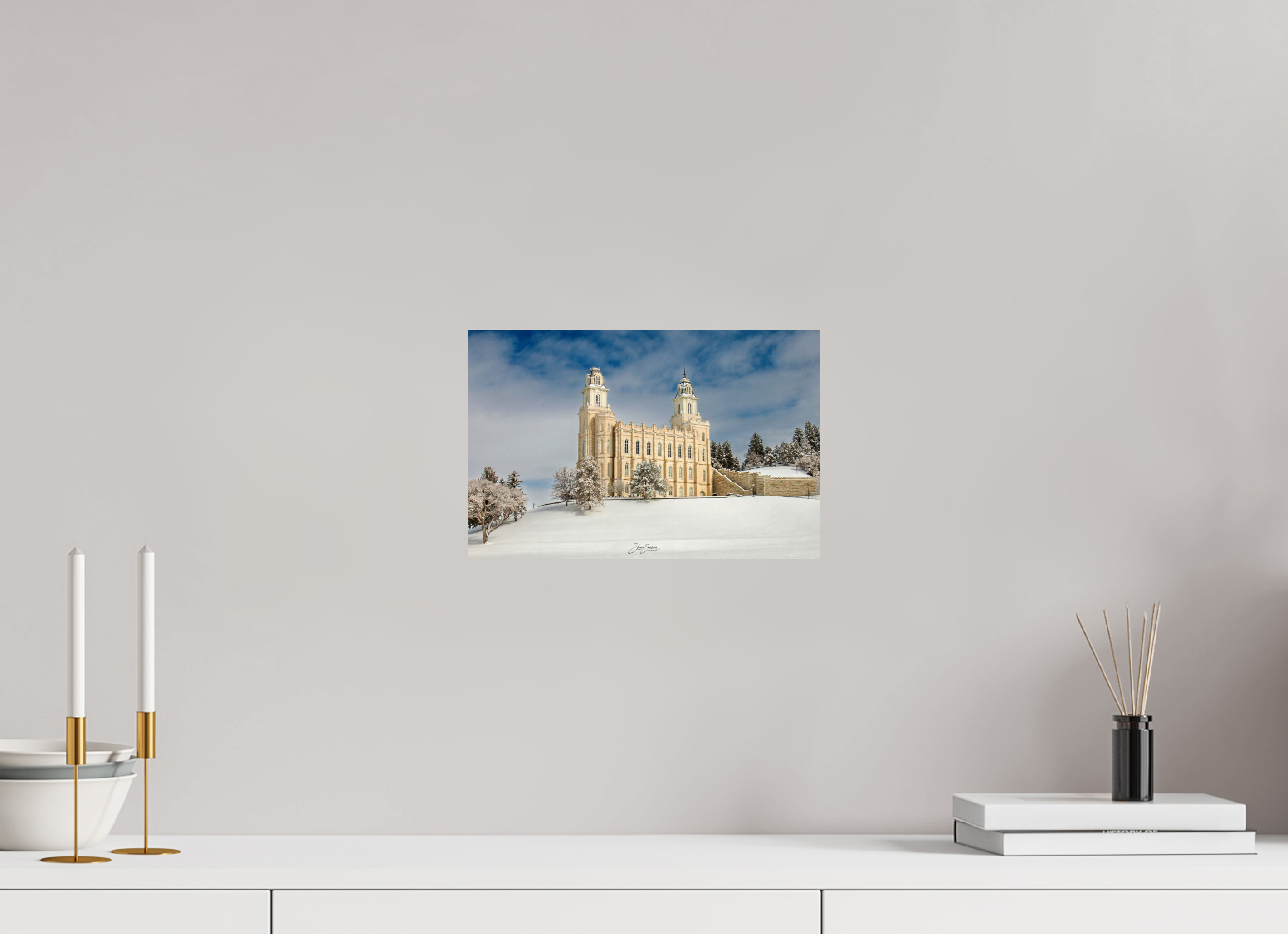 12.3 x 8″, Photo Print On Fuji Crystal DP II Manti Temple