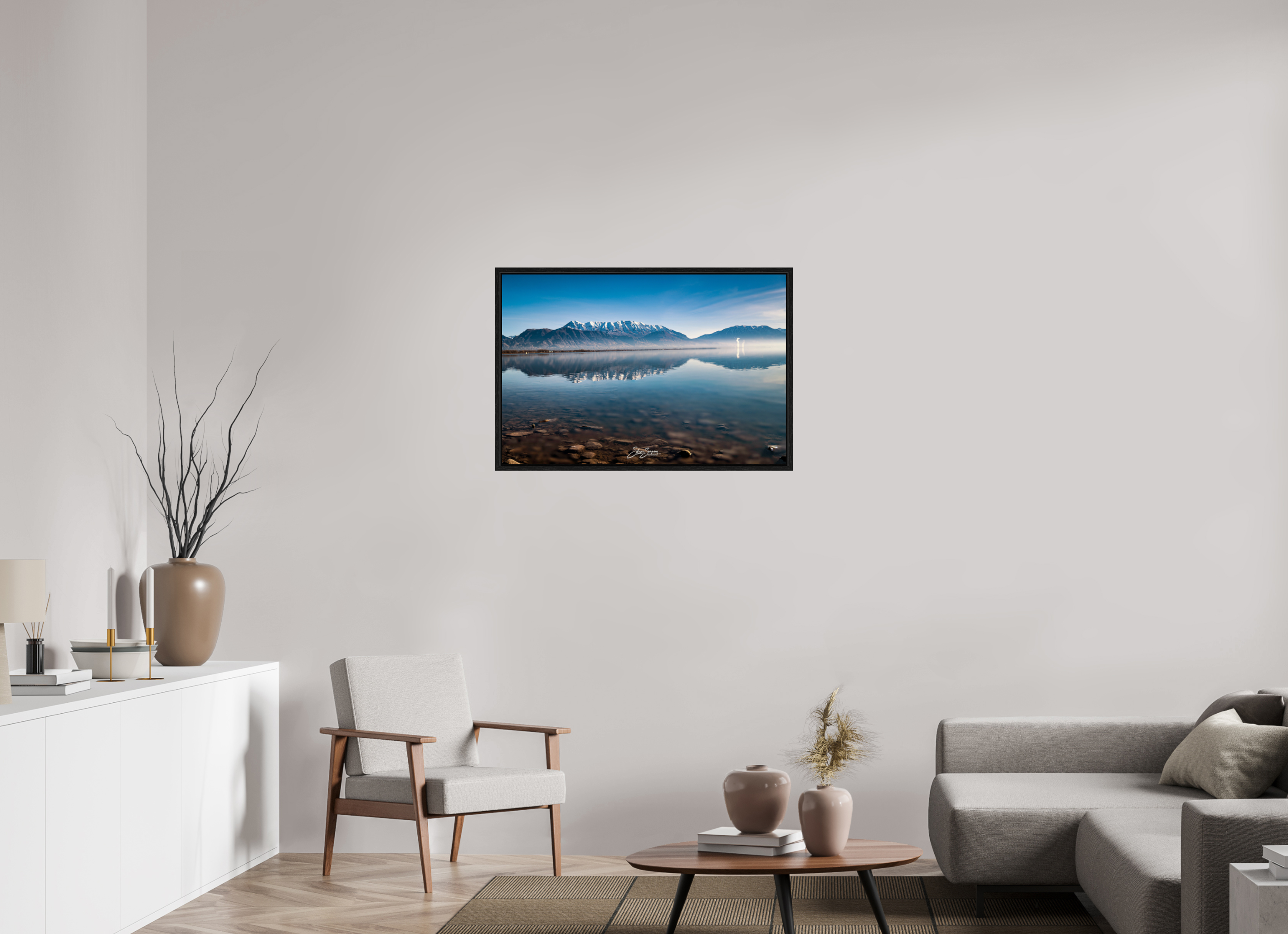 36 x 24″, Floater Frame Timpanogos Reflection