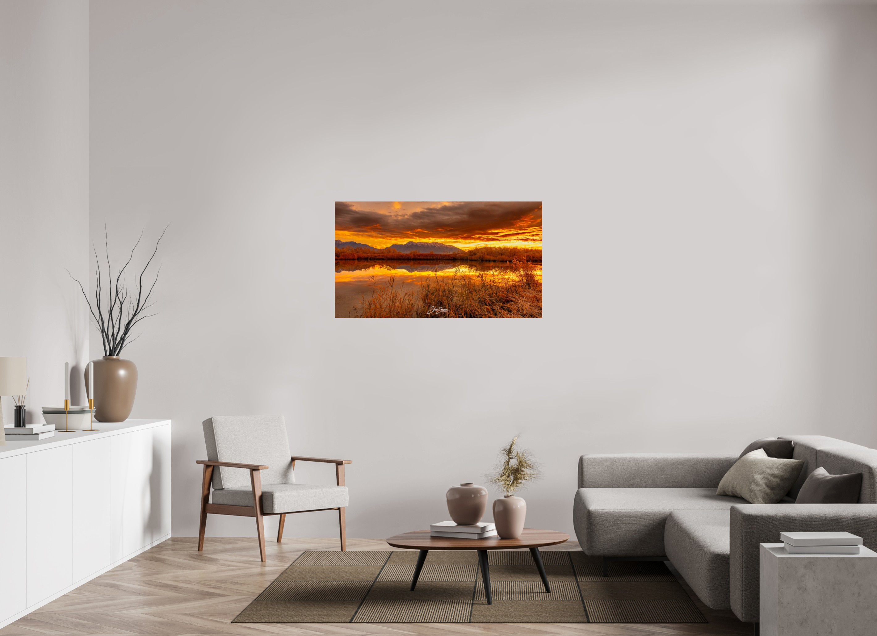 49 x 27.6″, Photo Print On Fuji Crystal DP II Golden Morning