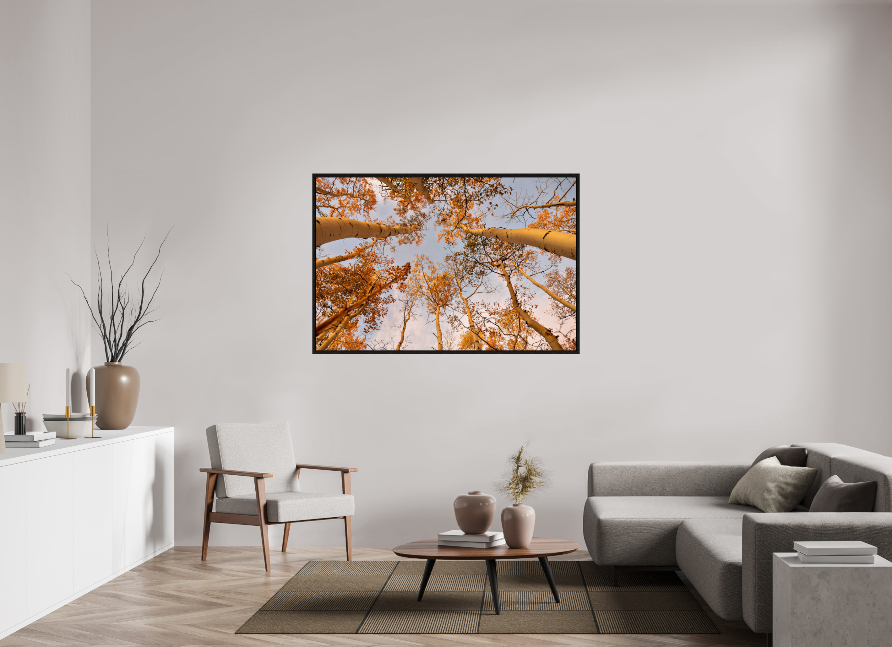 60 x 40″, Floater Frame aspen