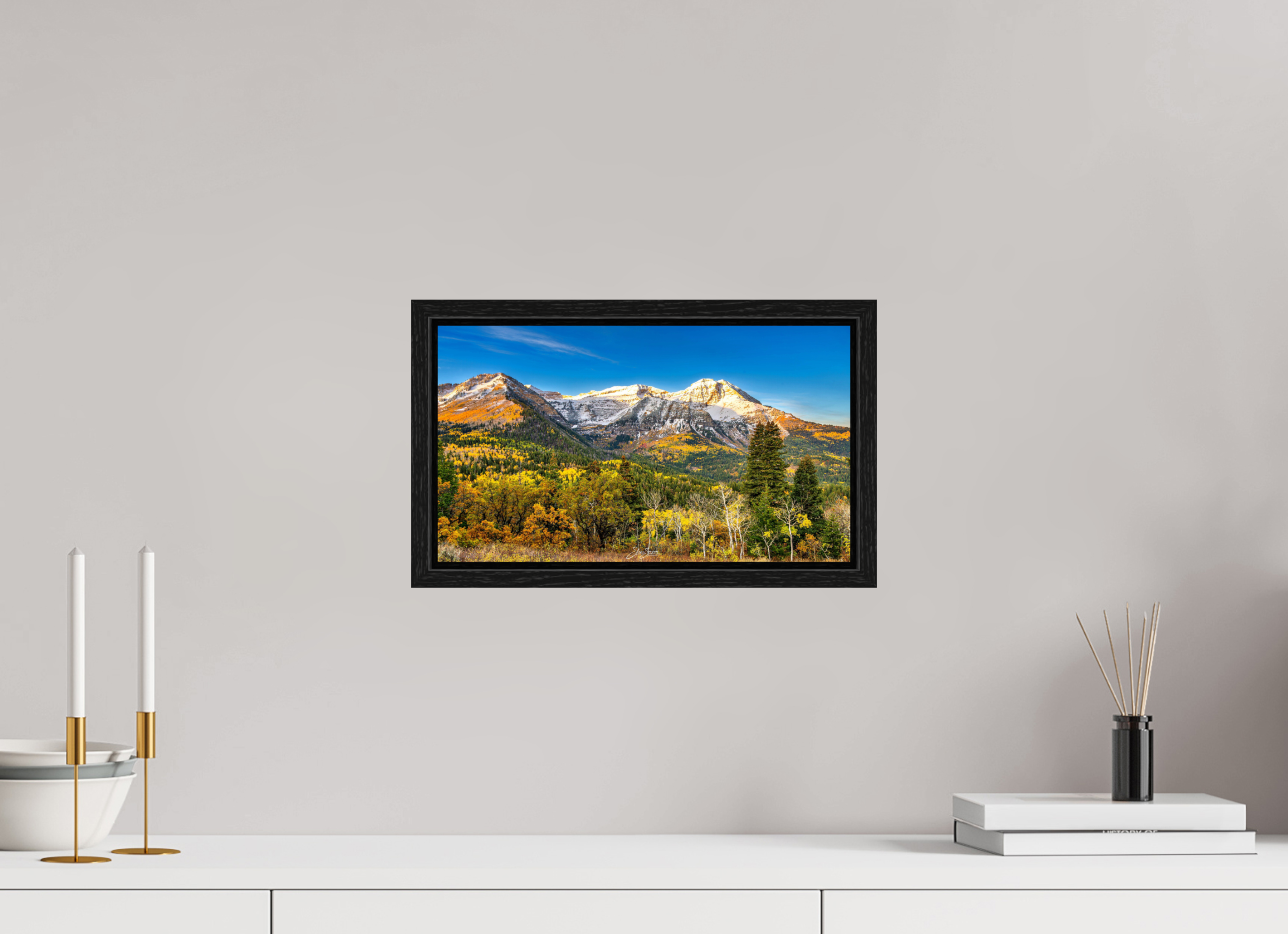 14 x 8″, Floater Frame Mount Timpanogos