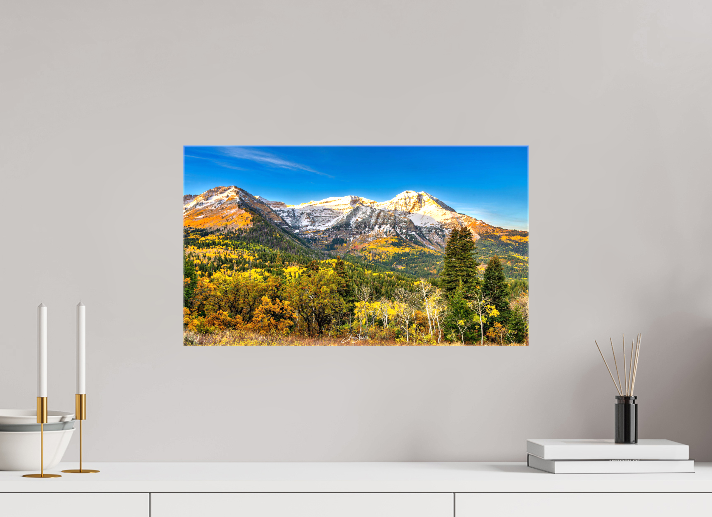 21 x 12″, Canvas Mount Timpanogos