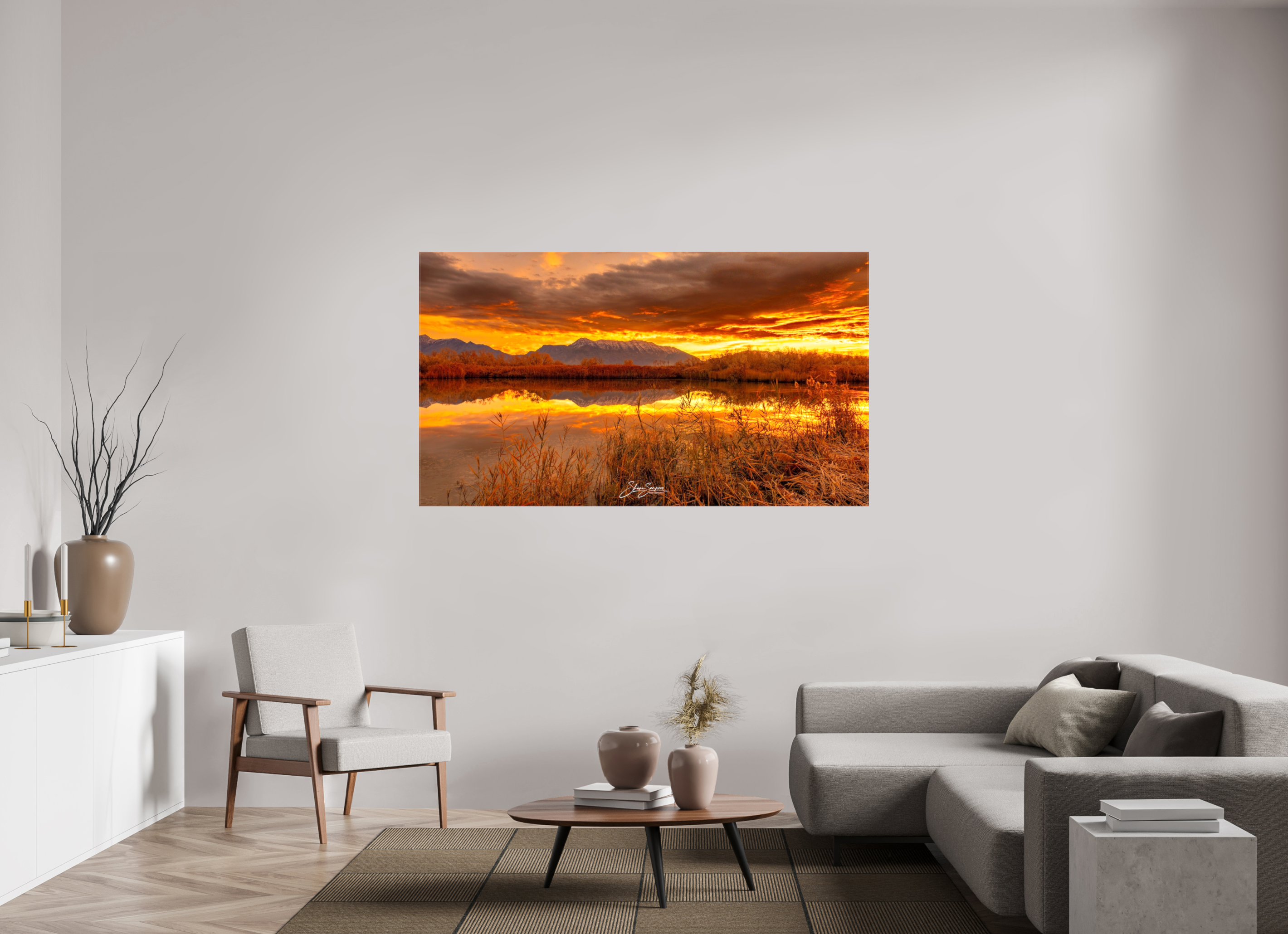 70 x 39.4″, Canvas Golden Morning