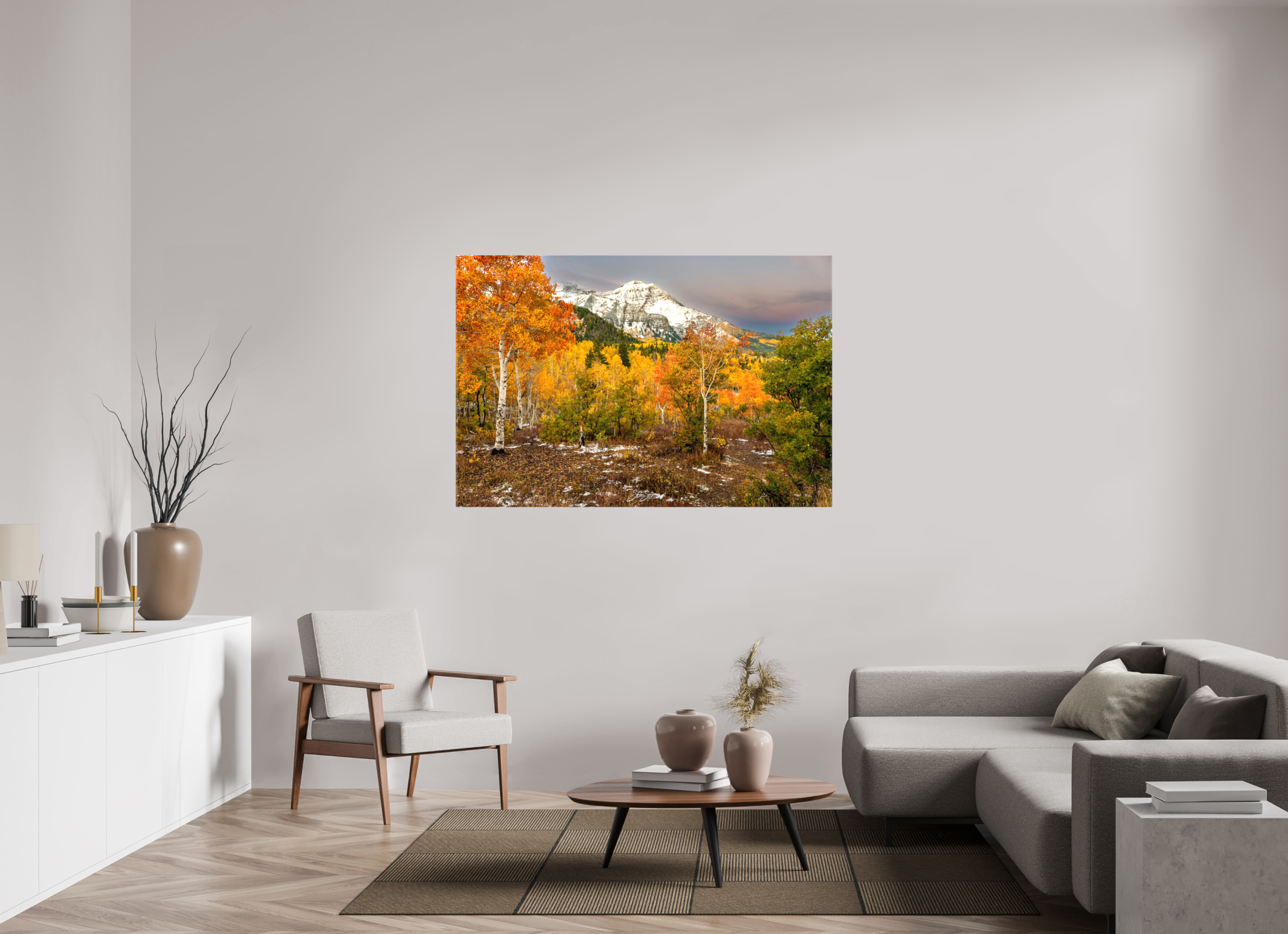 60 x 40″, Canvas Timp Fall Gold