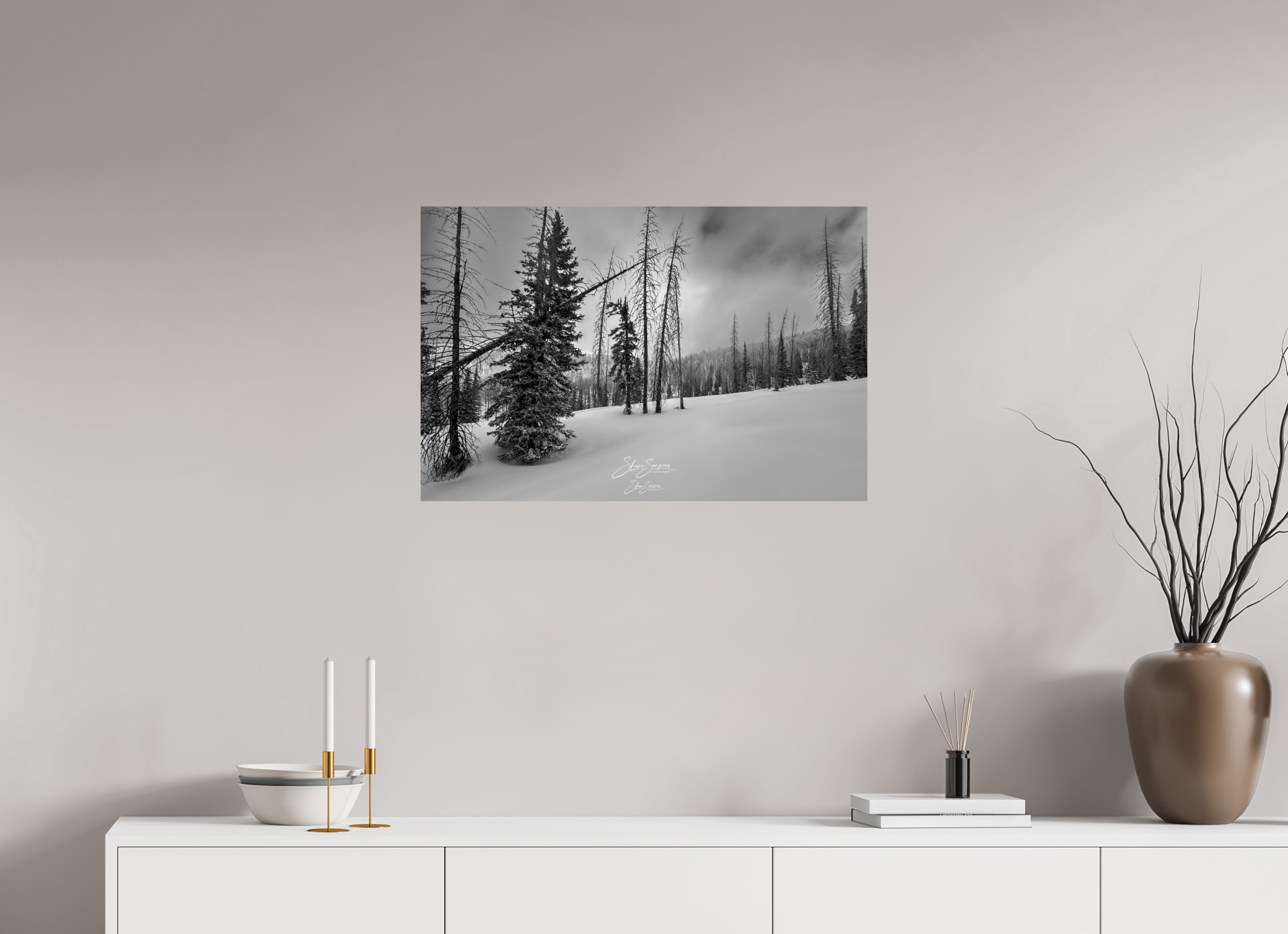 30.3 x 20″, Photo Print On Fuji Crystal DP II winter bw