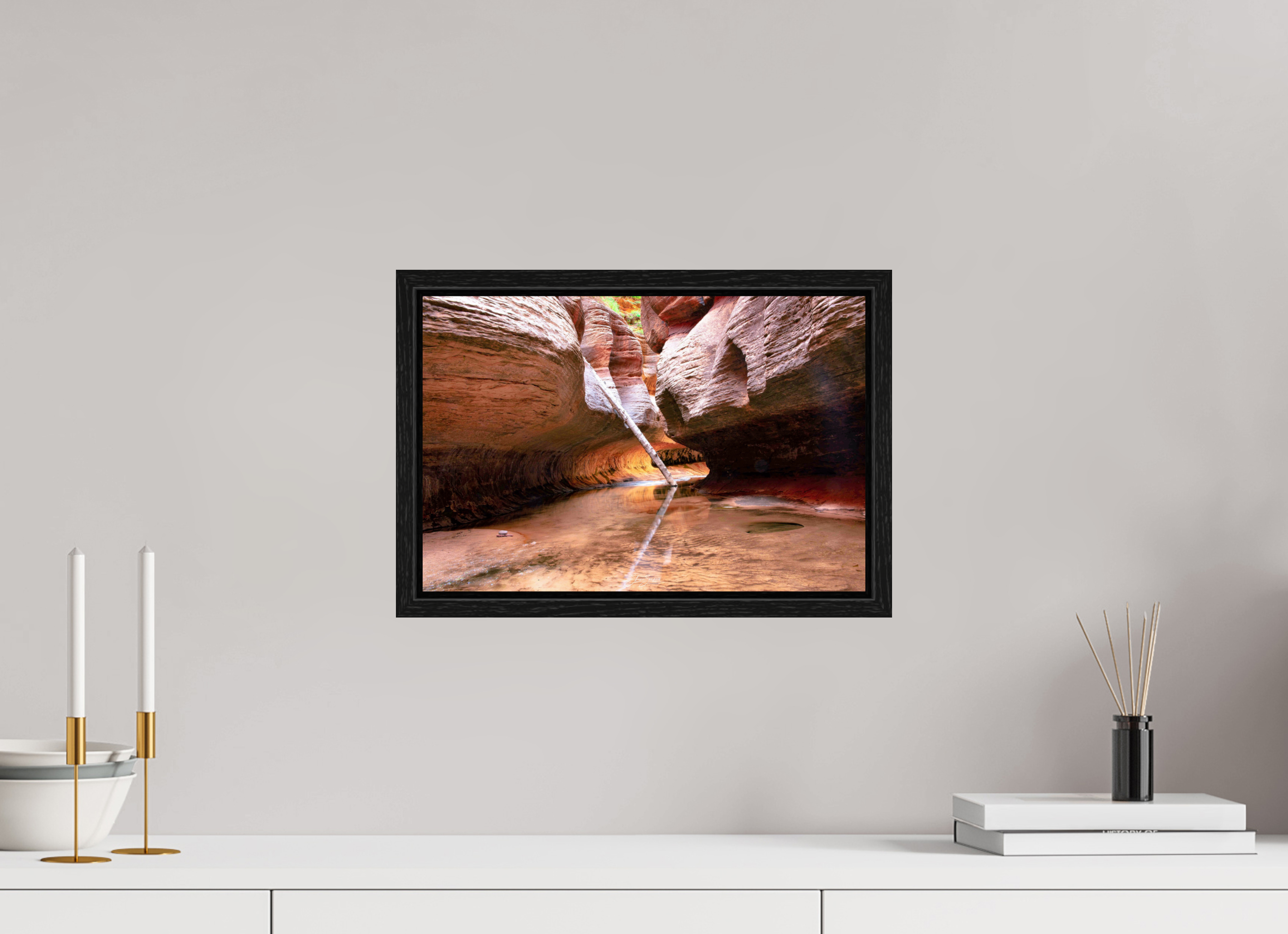 15 x 10″, Floater Frame Subway