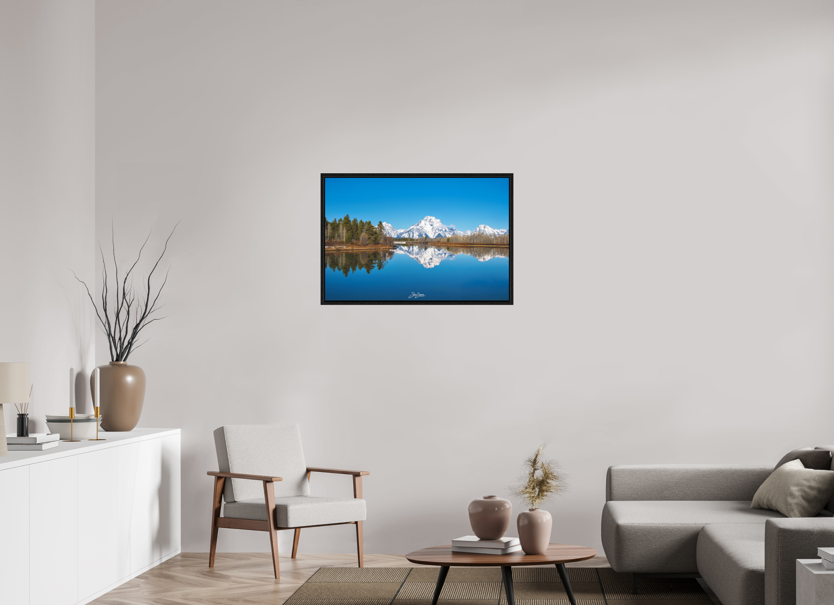 36 x 24″, Floater Frame Teton