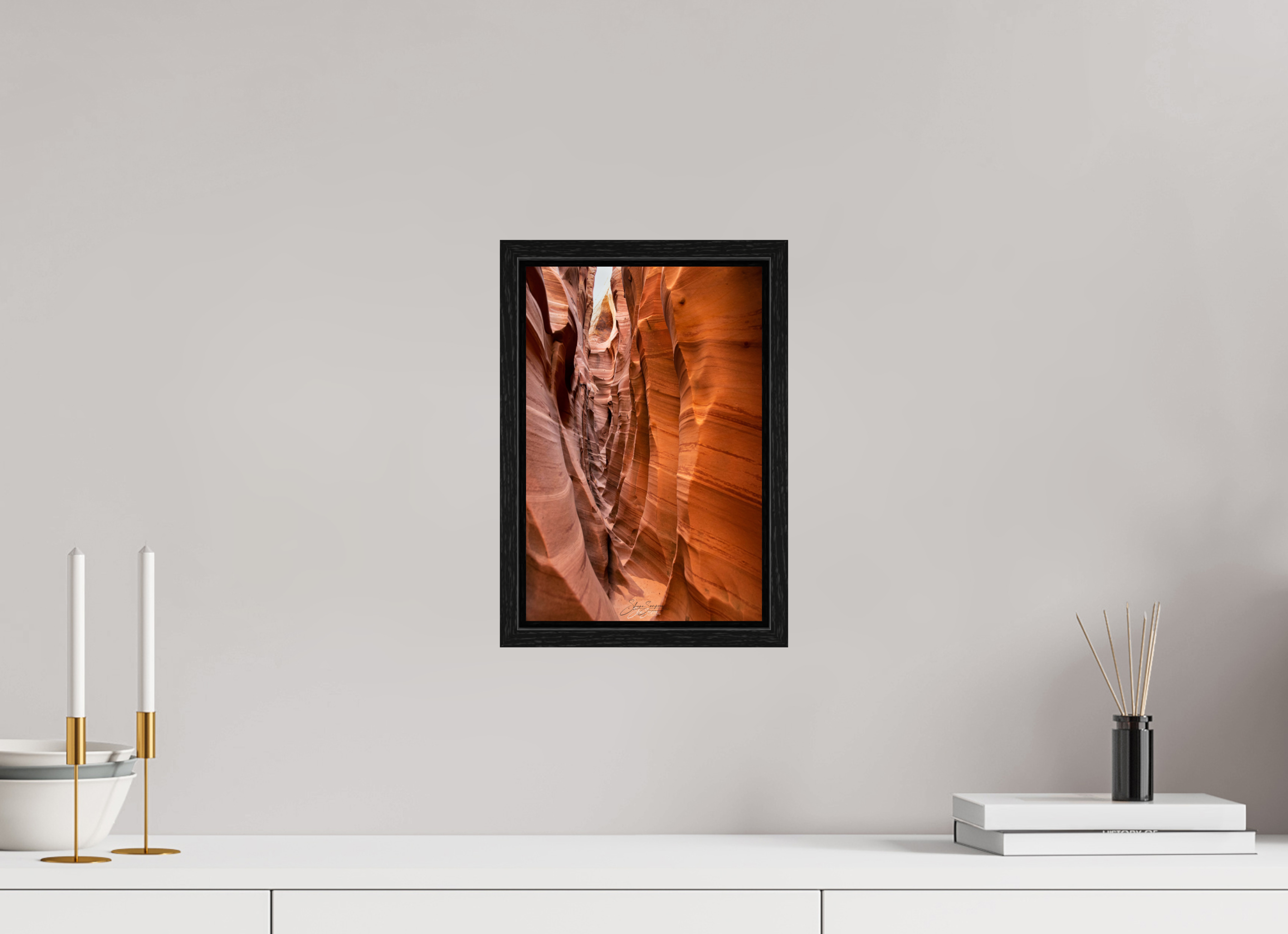 8 x 12″, Floater Frame Zibra