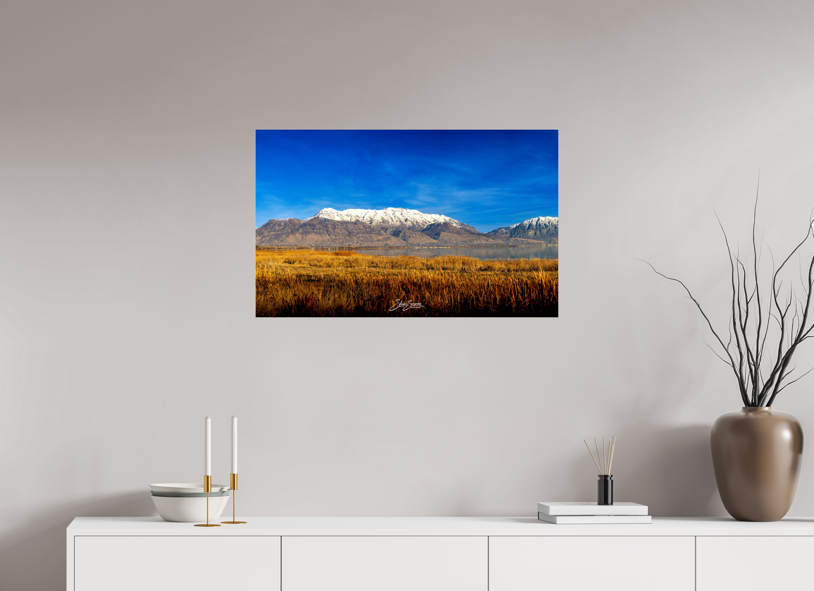 32.3 x 20″, Metal Timpanogos