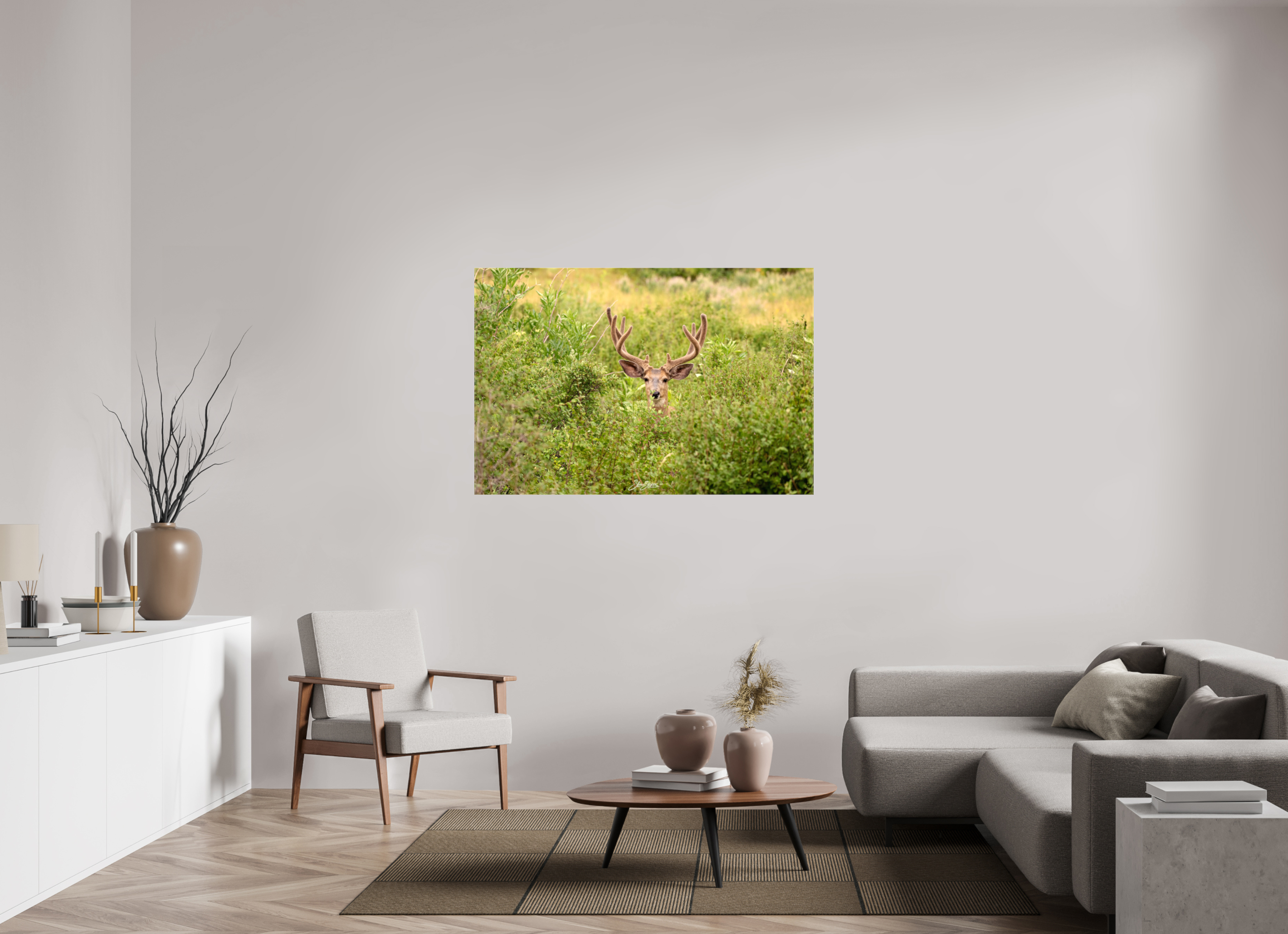 54 x 36″, Canvas Deer