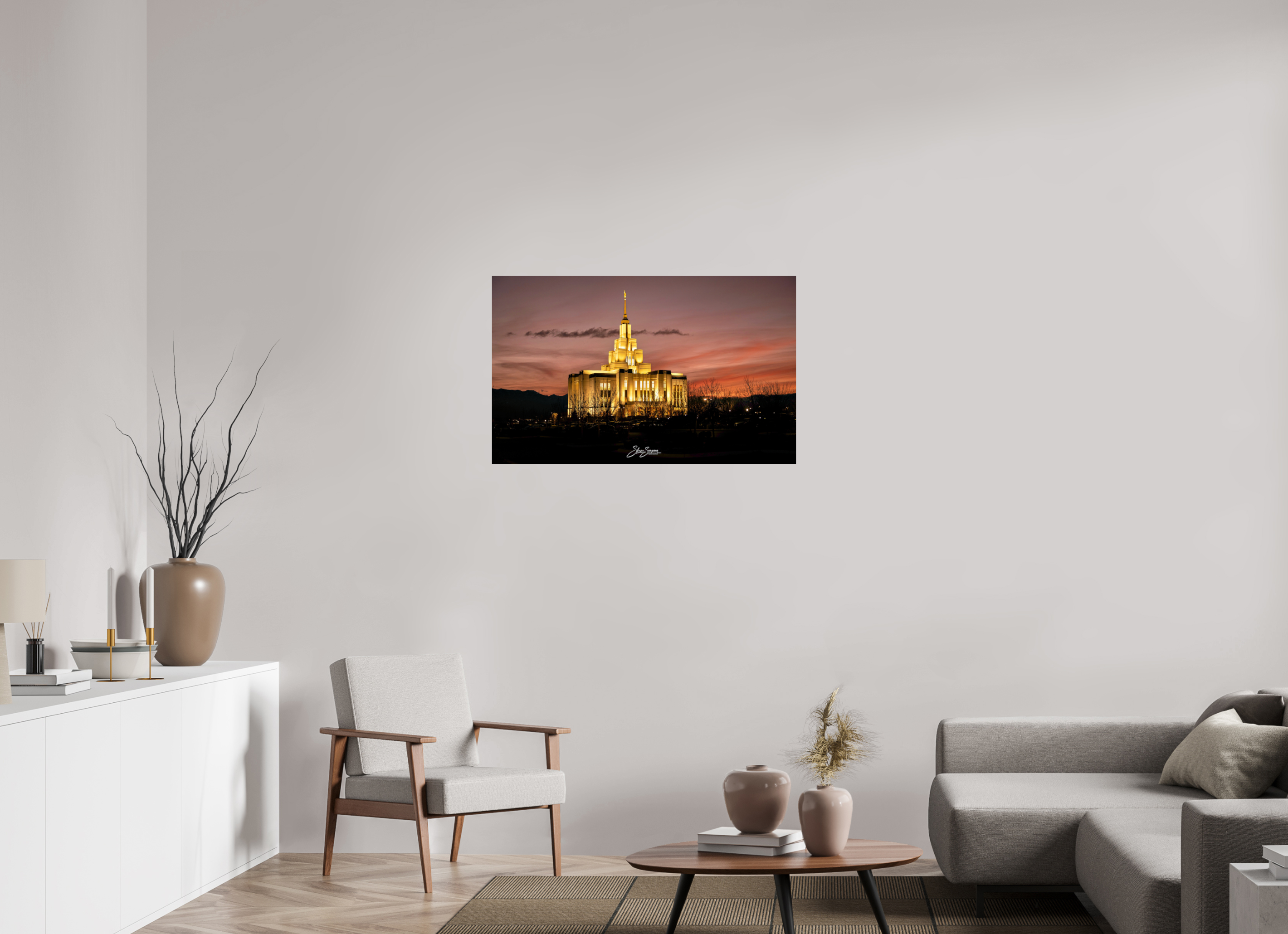 38.9 x 24″, Photo Print On Fuji Crystal DP II Saratoga Springs Temple