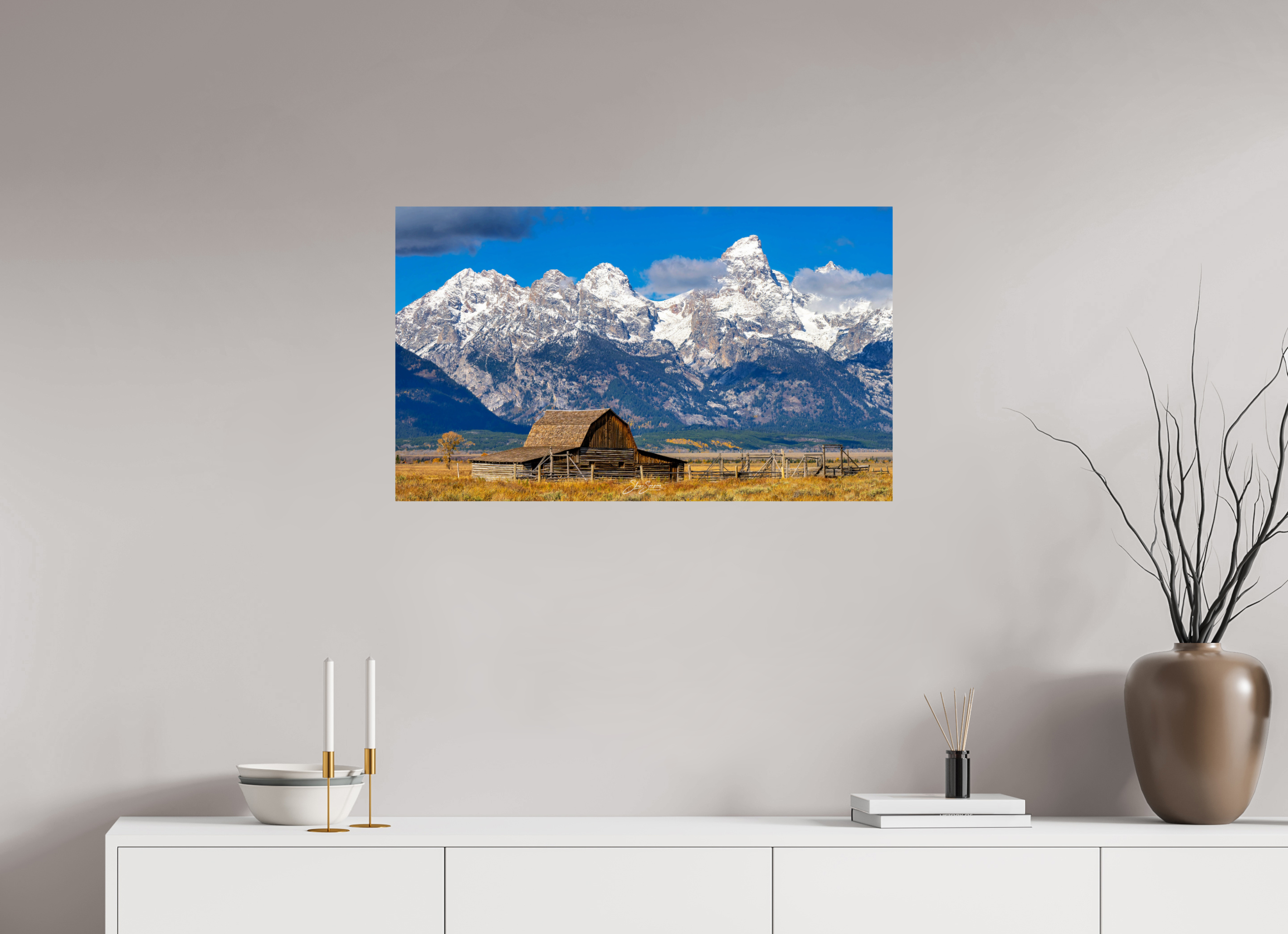 33.7 x 20″, Photo Print On Fuji Crystal DP II Tetons