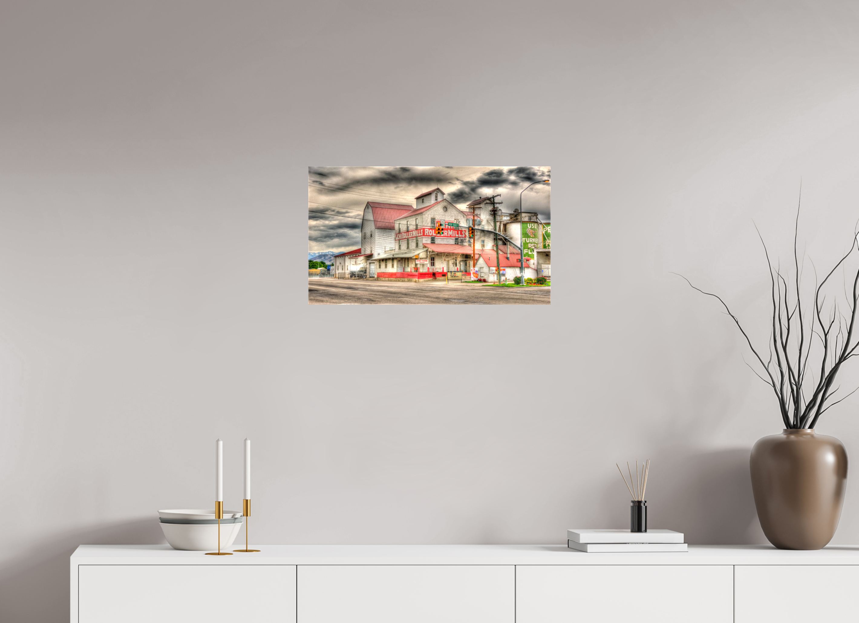 24 x 13.5″, Canvas Lehi Roller Mills