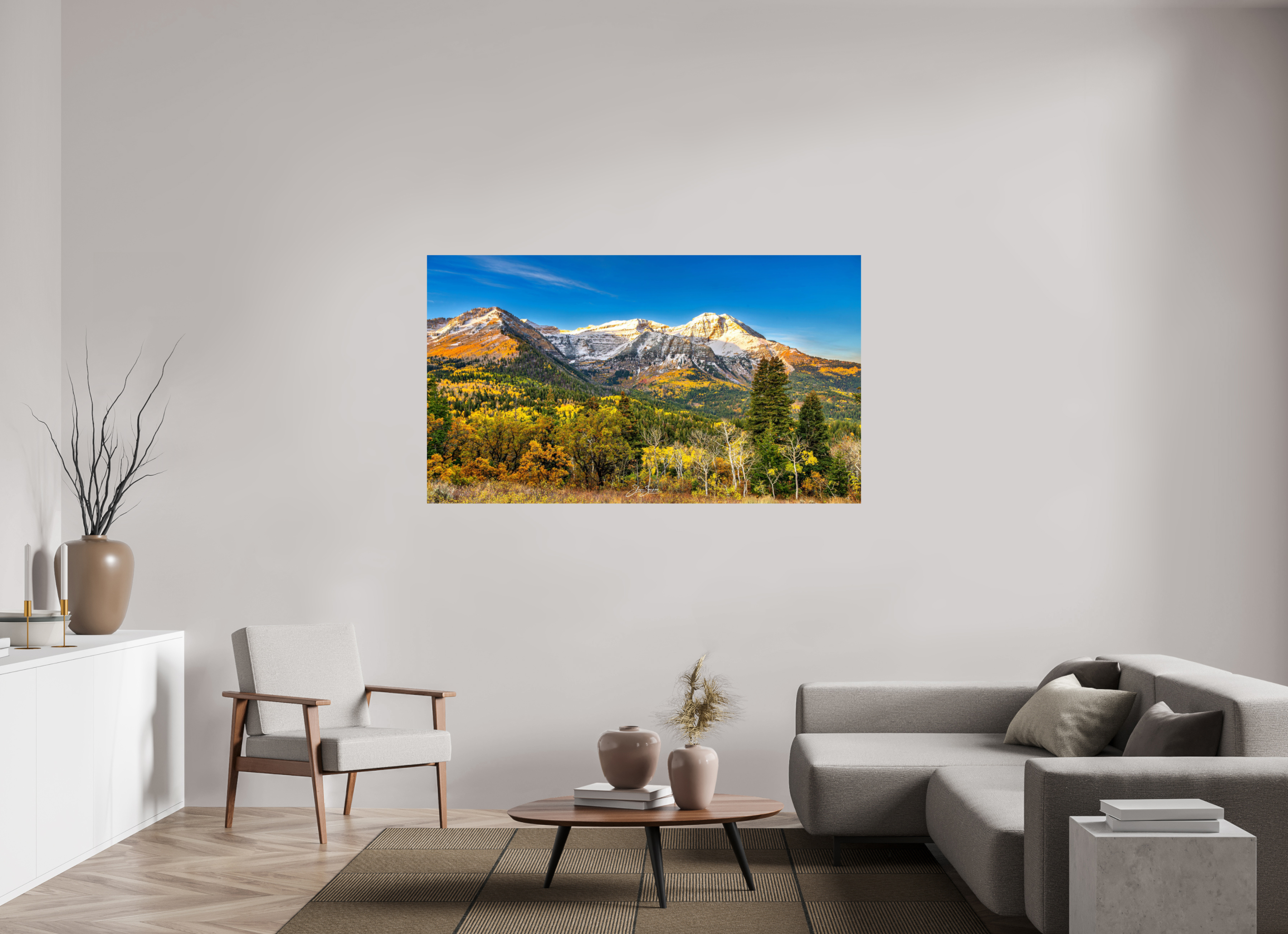 68.2 x 39″, Photo Print On Fuji Crystal DP II Mount Timpanogos
